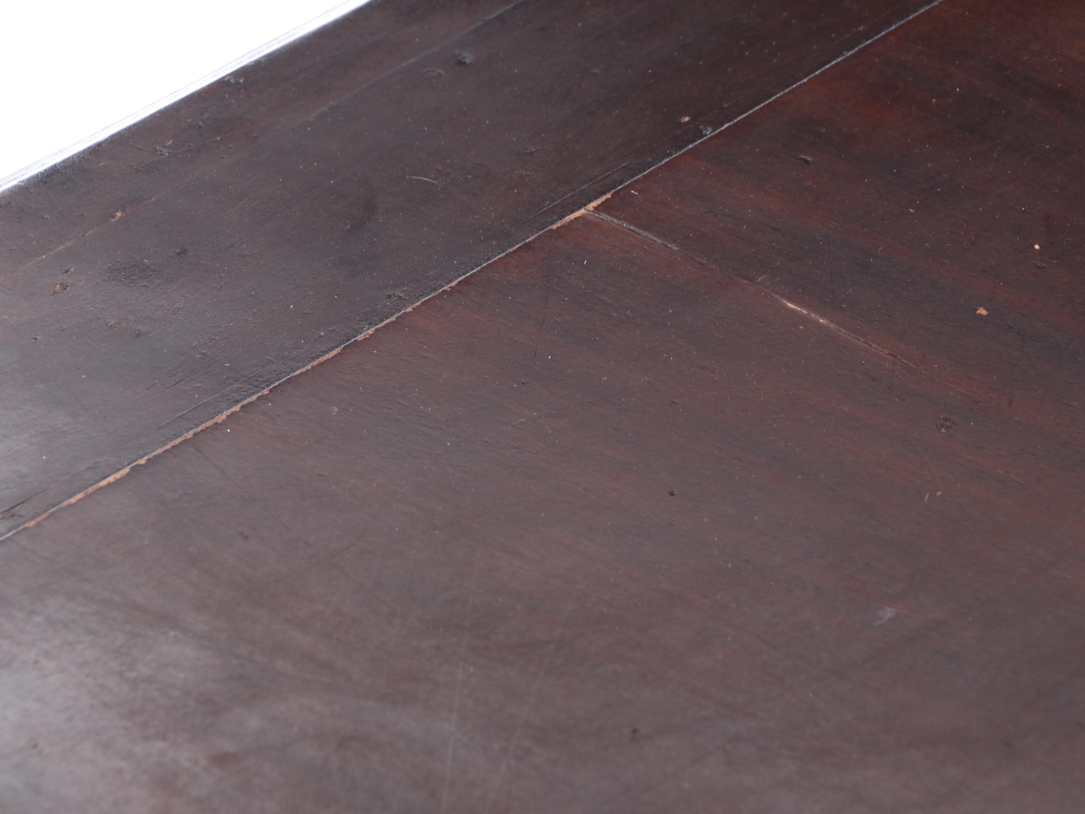 Large French Provincial Style FruitwoodStained and Parquetry Coffee