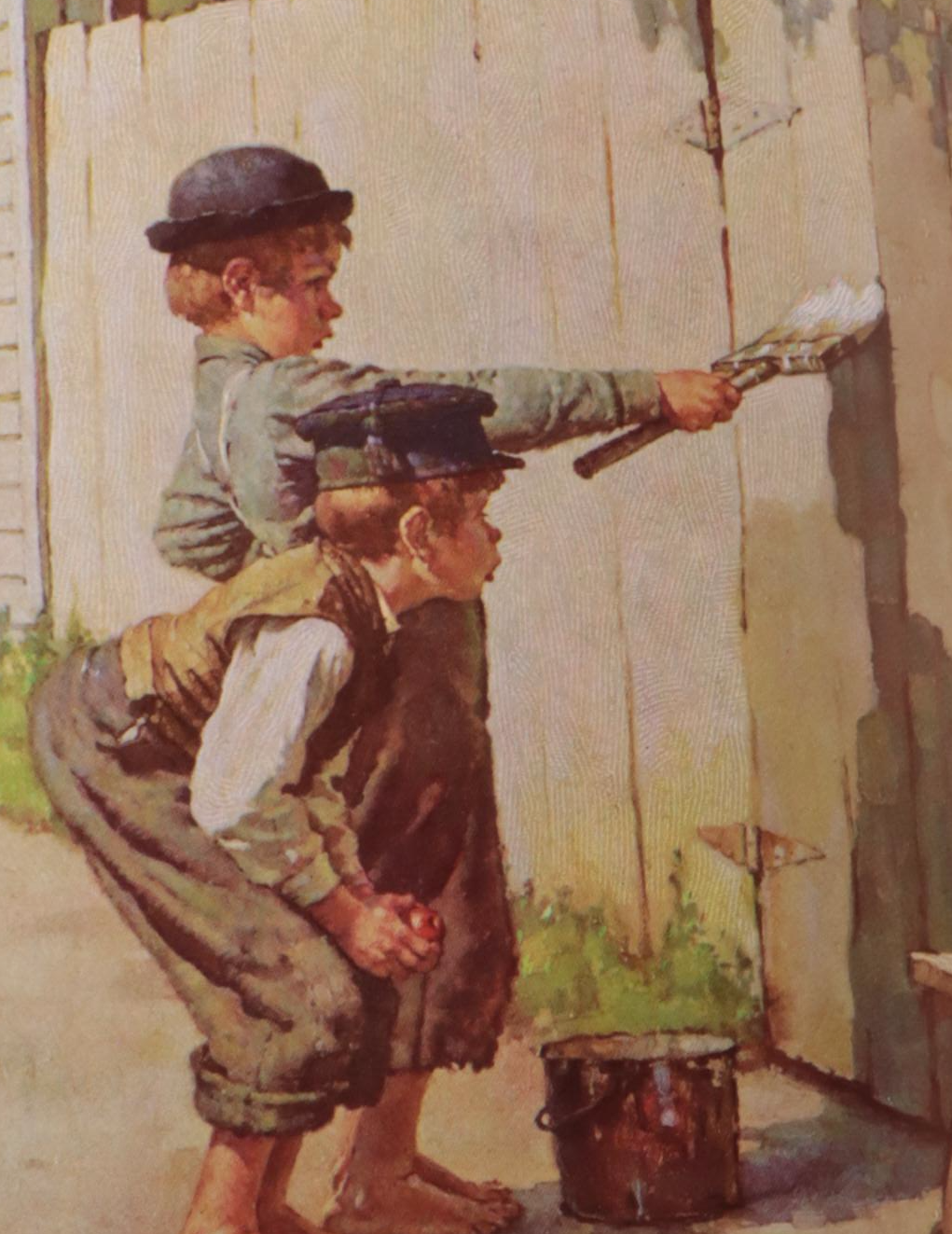 Norman Rockwell Illustrated "Tom Sawyer" and "Huck Finn" by Mark Twain, 1964