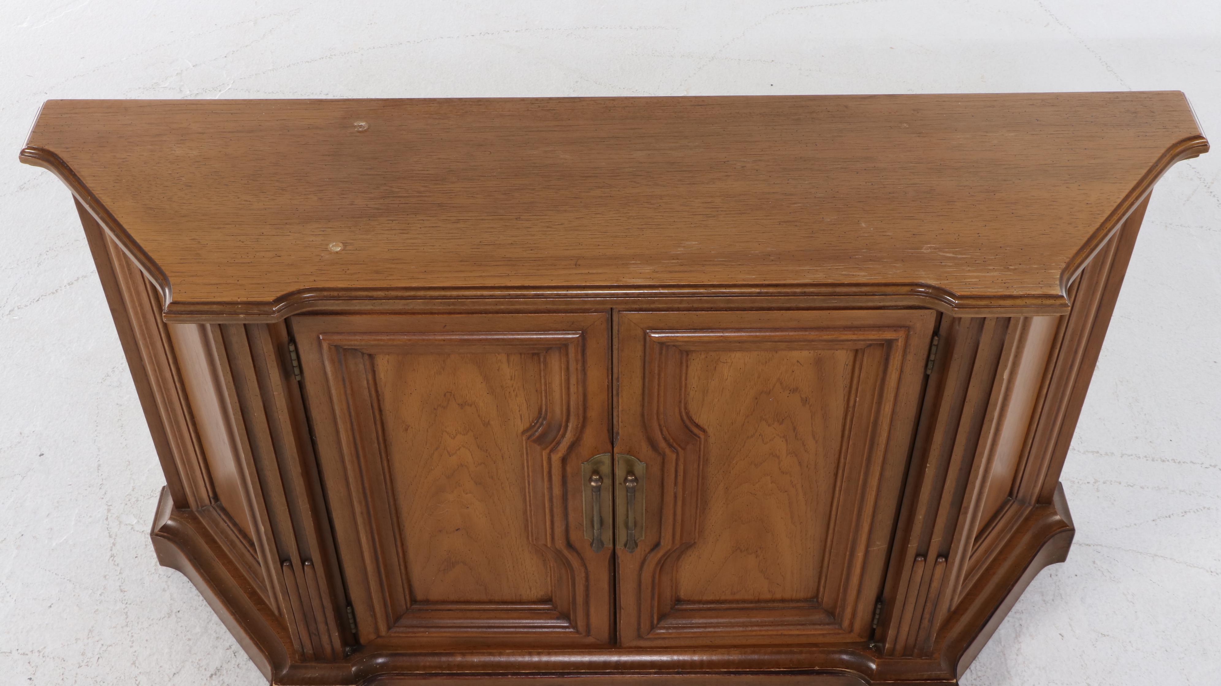 Federal Style Walnut Finish Credenza