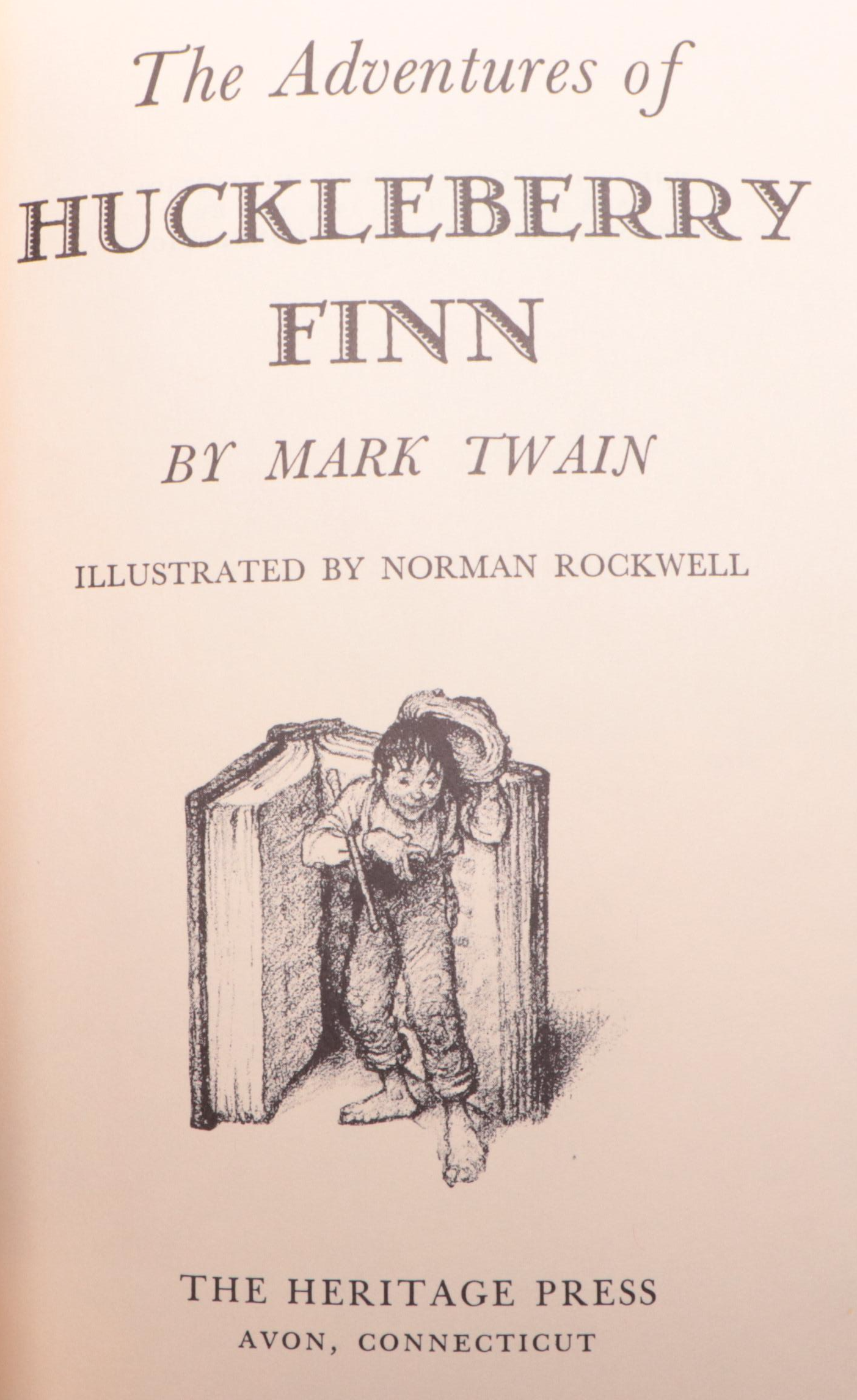 Norman Rockwell Illustrated "Tom Sawyer" and "Huck Finn" by Mark Twain, 1964