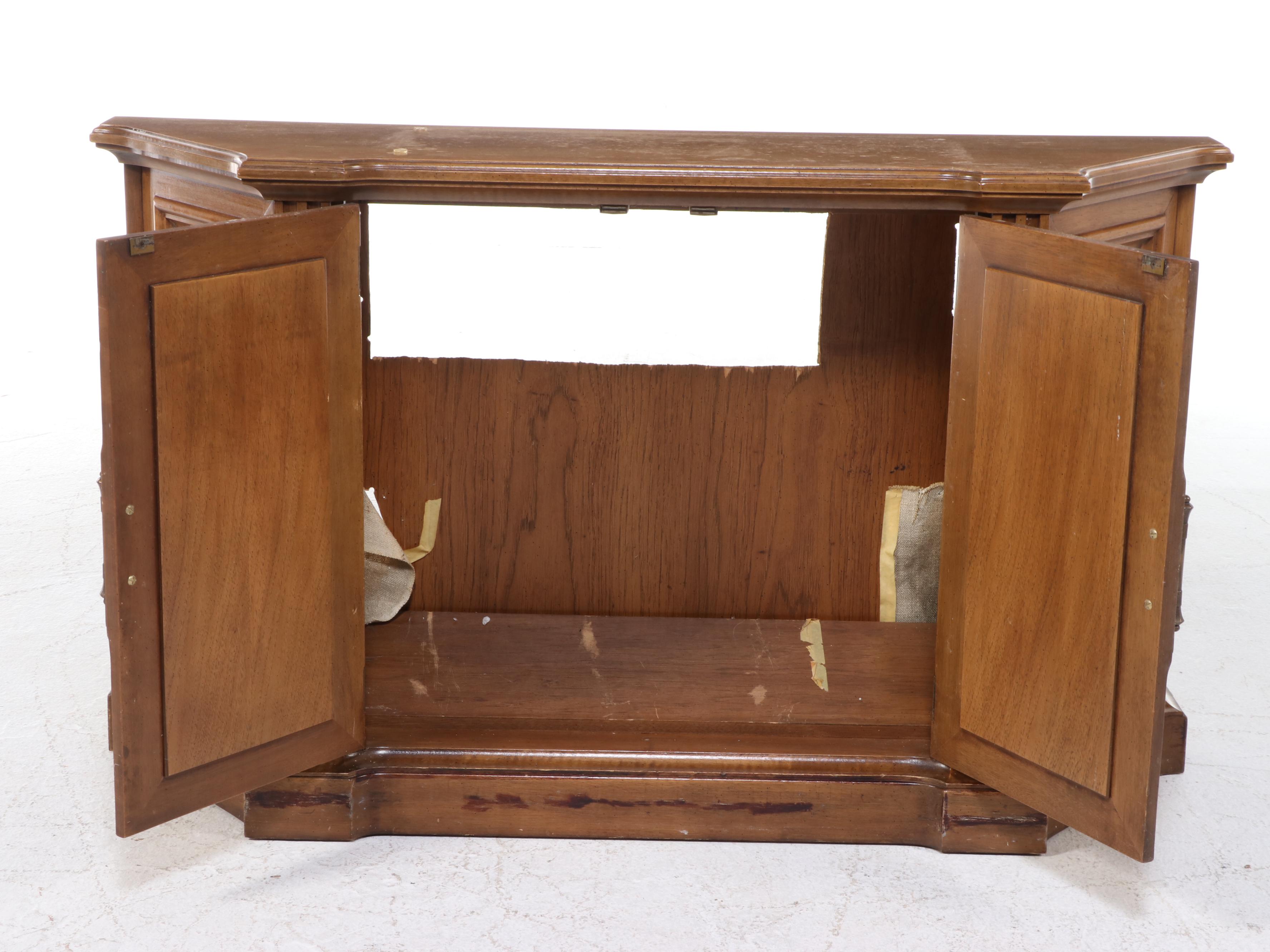 Federal Style Walnut Finish Credenza