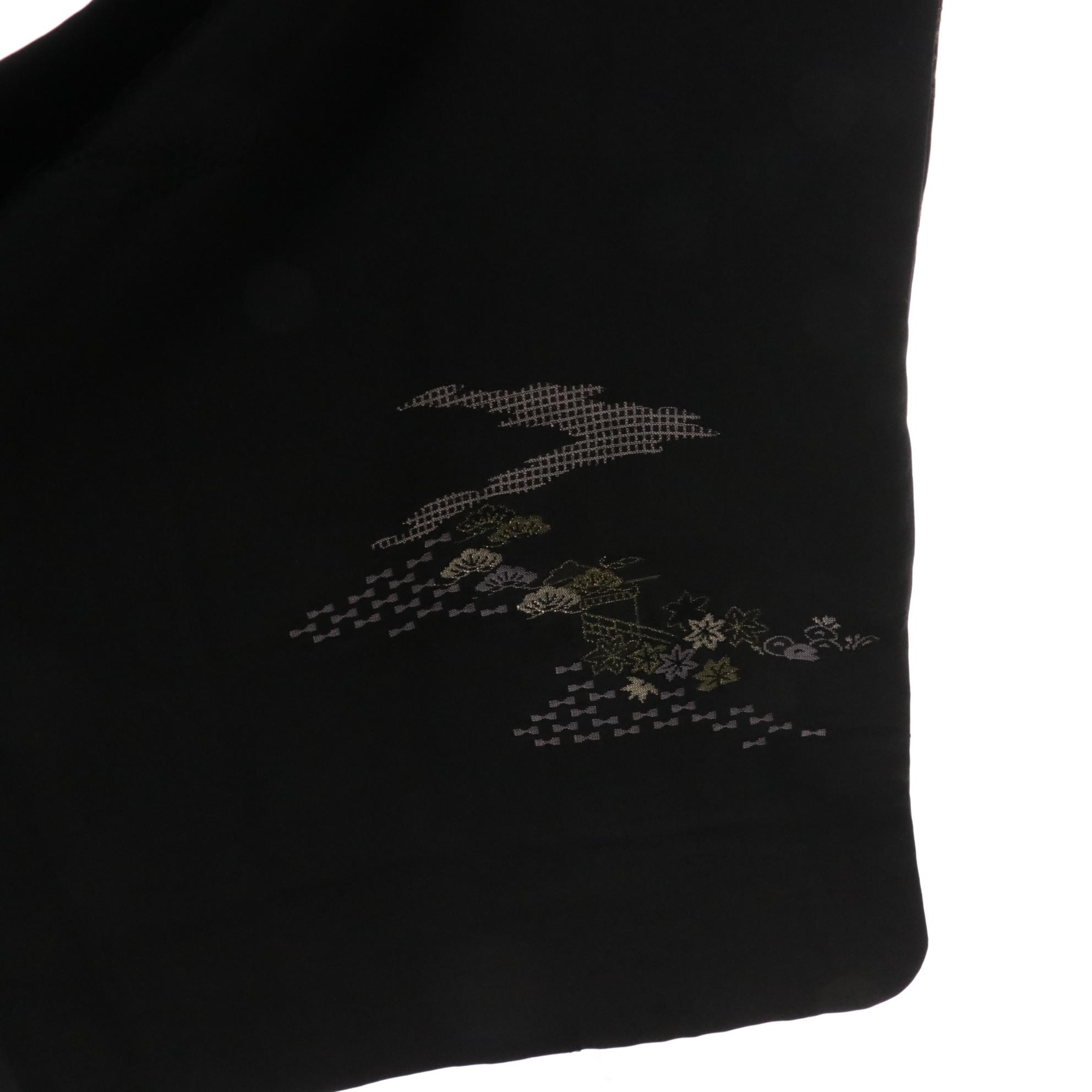 Japanese Haori Jackets in Black and White Embroidered Shibori Silk, Shōwa Period