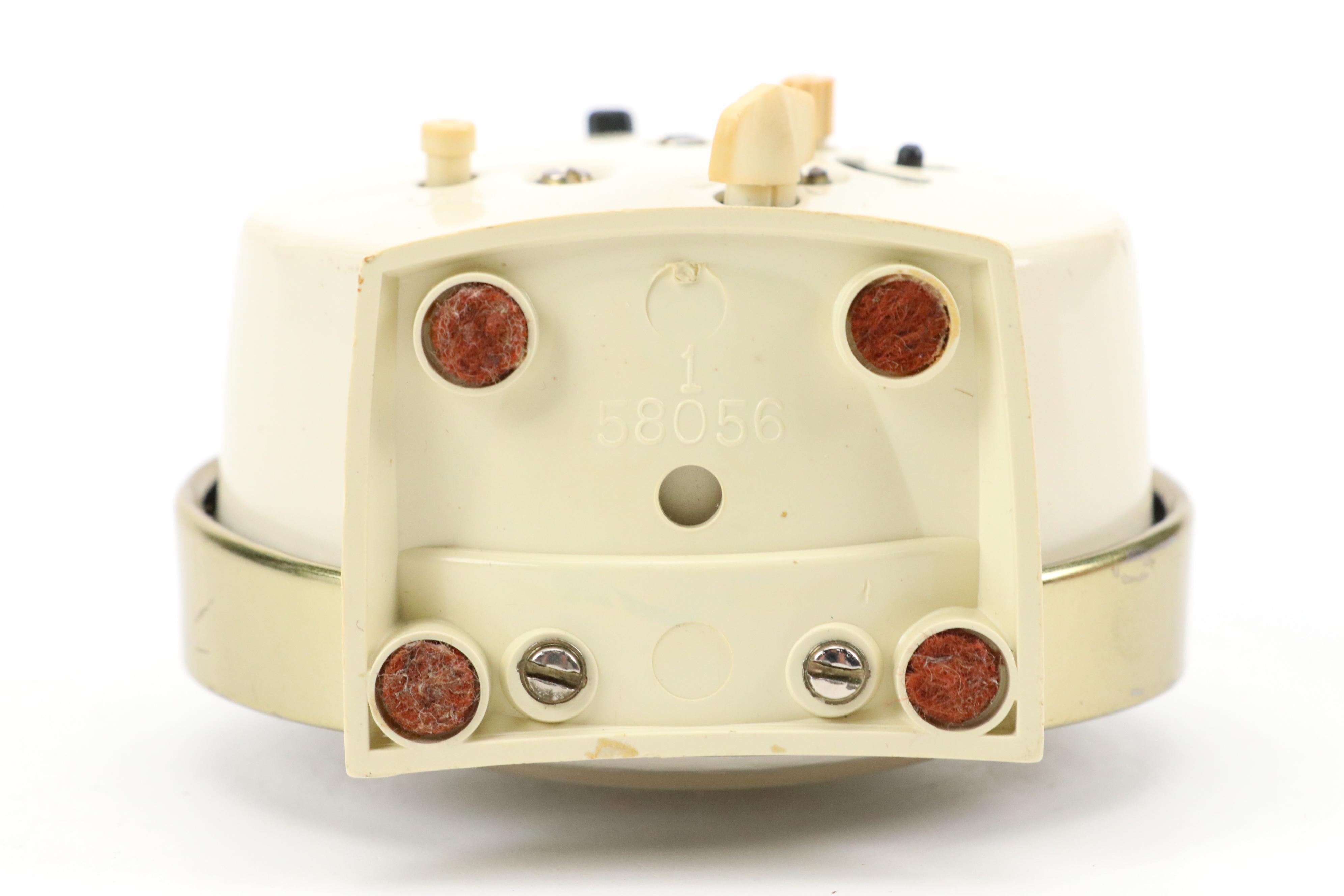 Westclox Art Deco Style Alarm Clock with Miniature Globe and Other