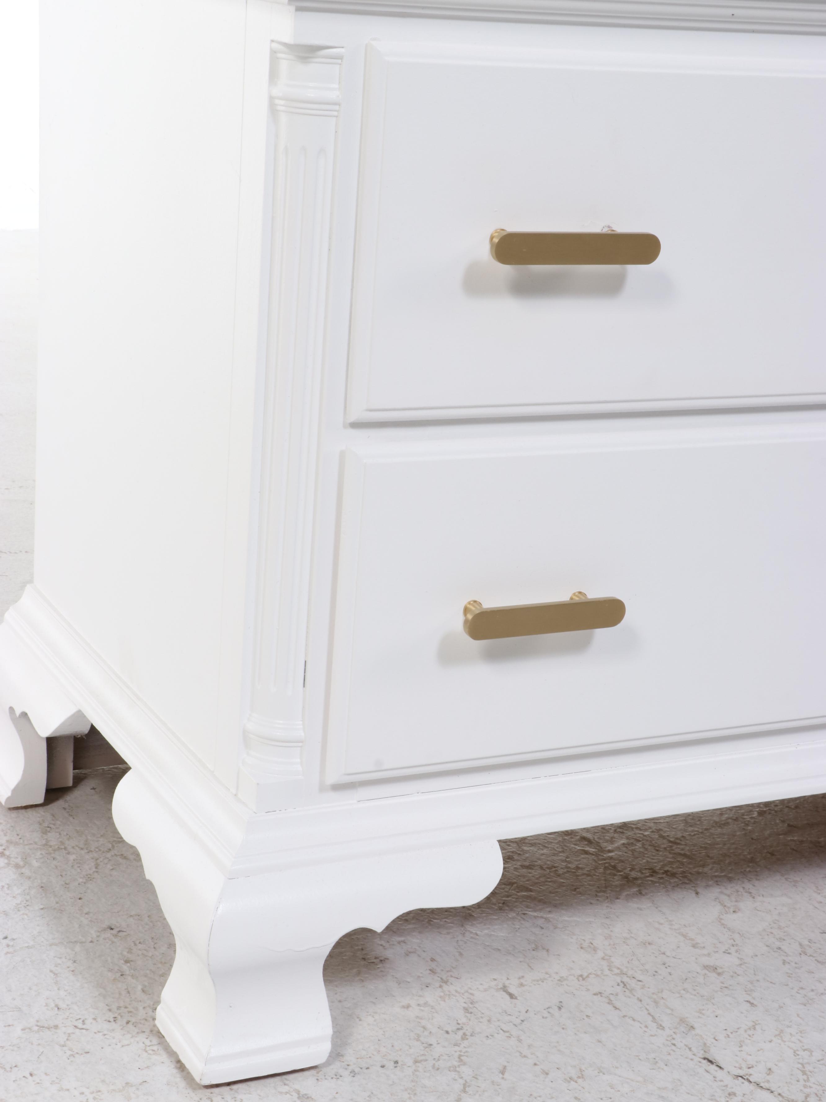 * Re-Purposed Tallboy Dresser to Elevated Bar Cabinet