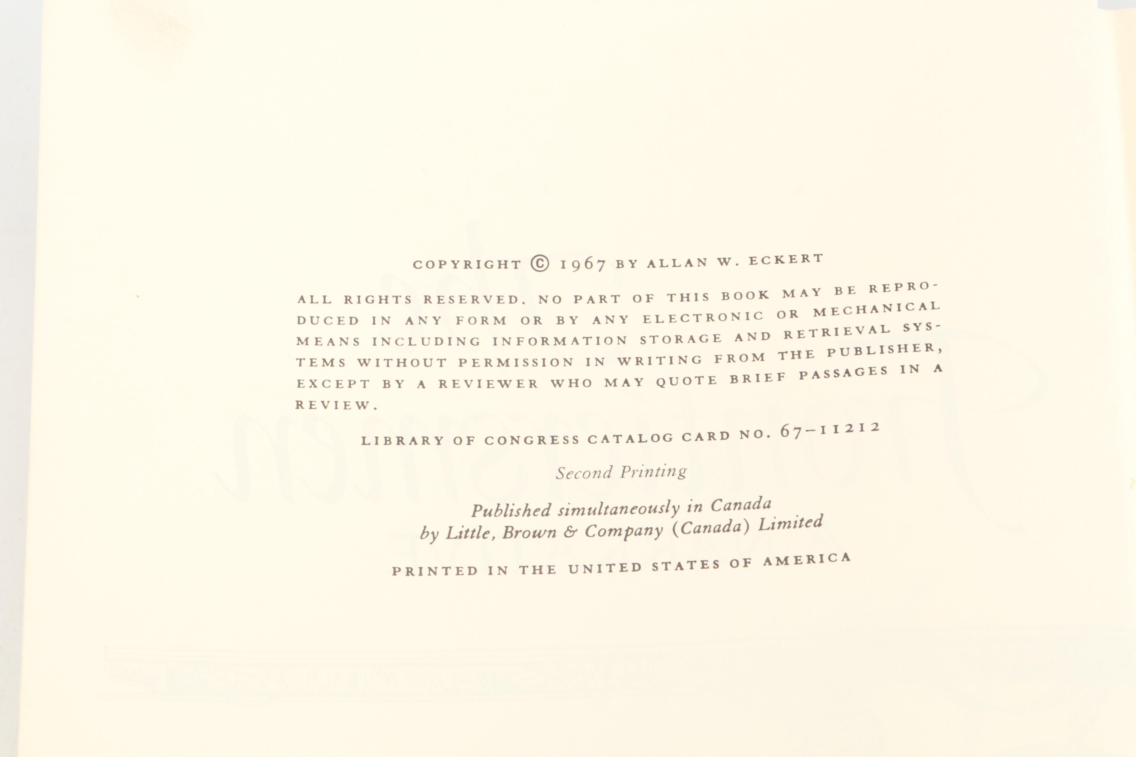 Second Printing "The Wilderness War" and "The Frontiersmen" by Allan W. Eckert