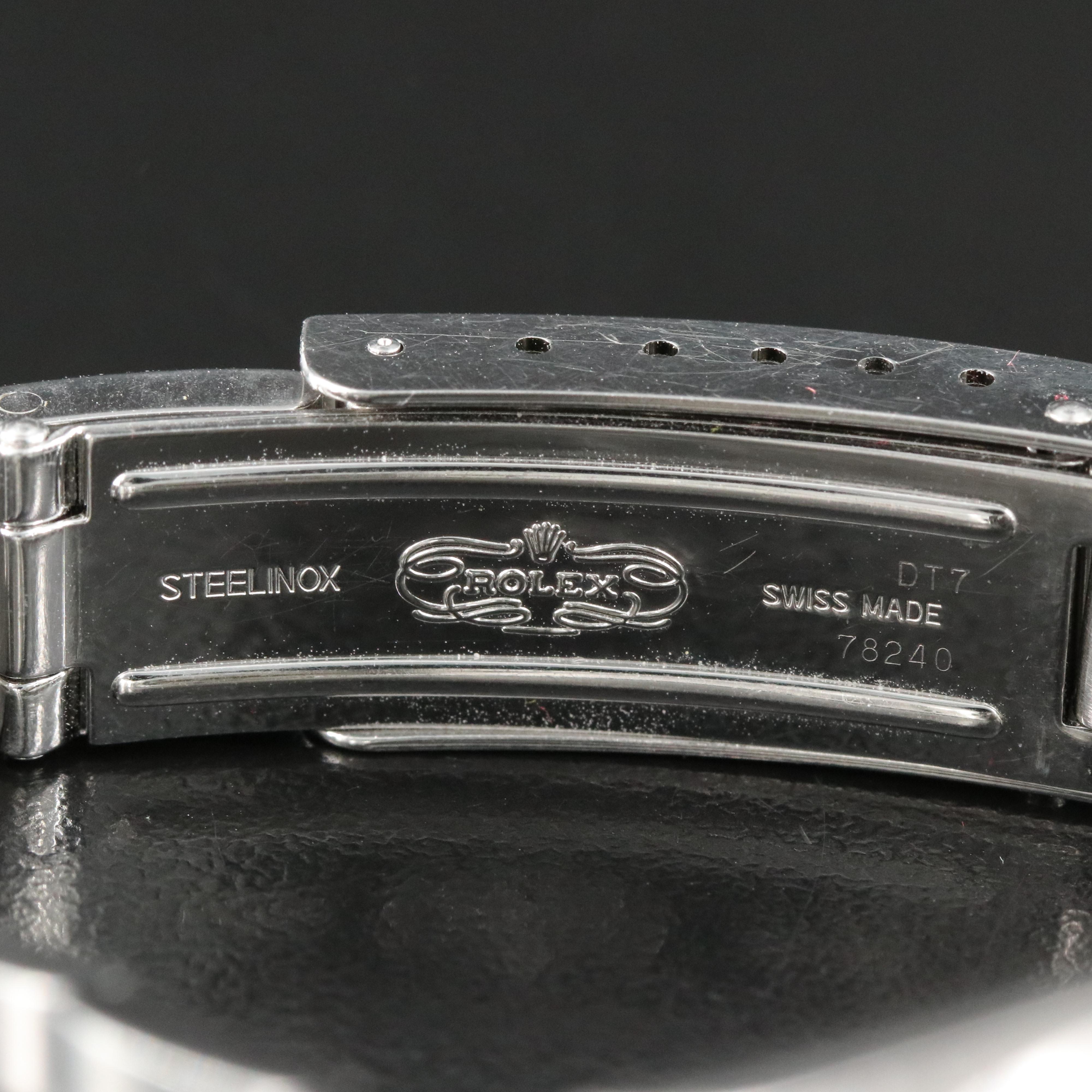 2002 Rolex Oyster Perpetual White Roman Dial Date Watch