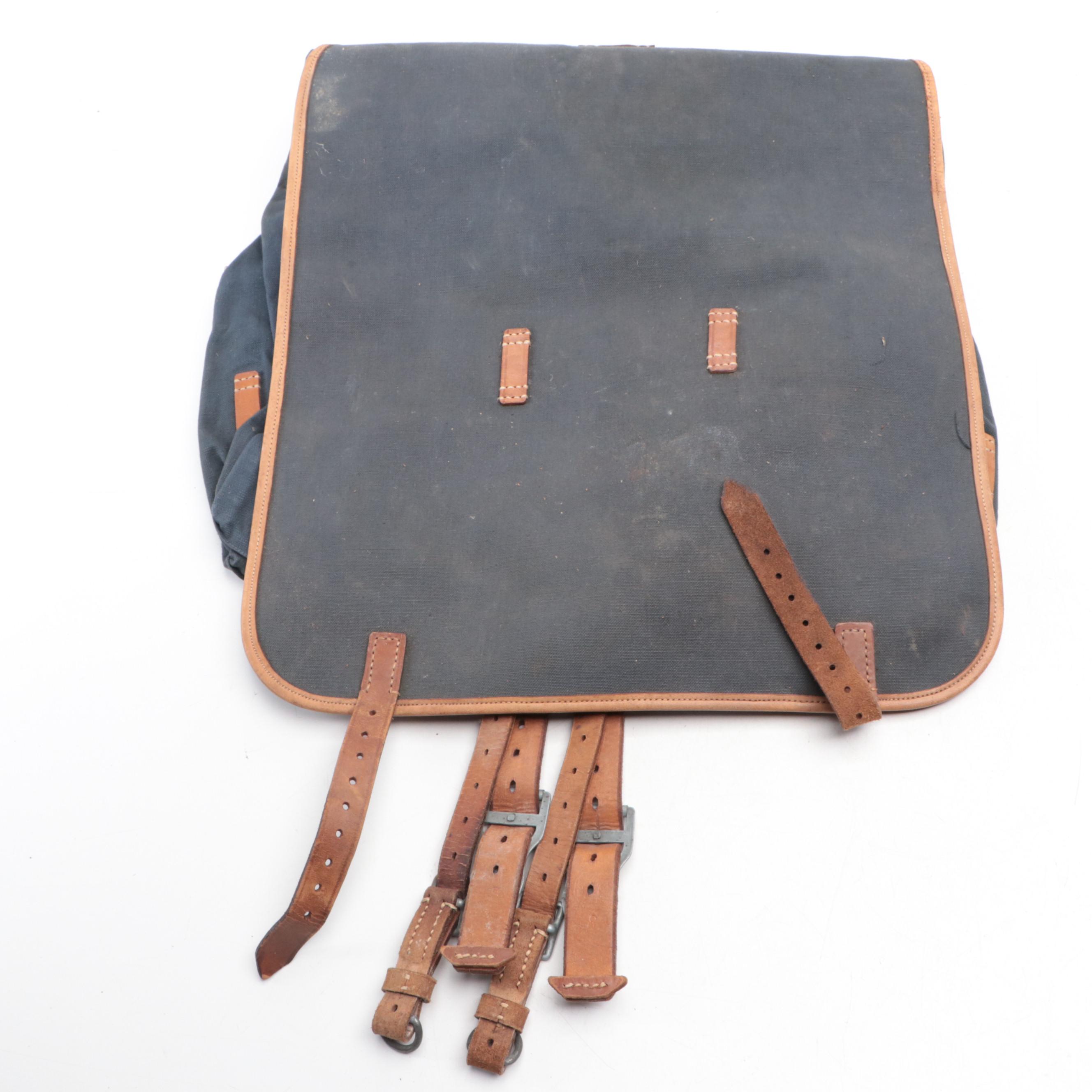 World War I Era Gaiters, World War II Era Ammo Bag with German Canvas Bags