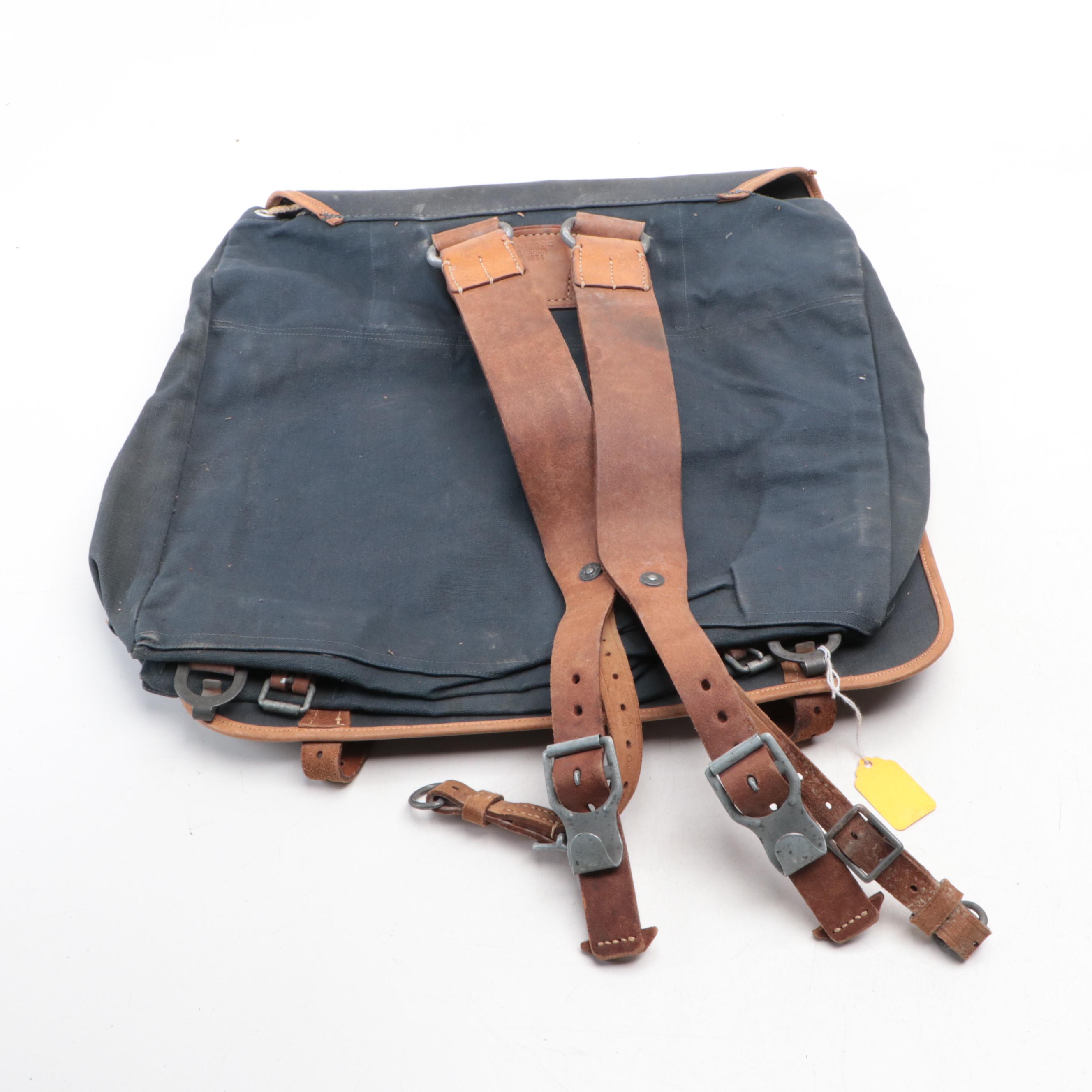 World War I Era Gaiters, World War II Era Ammo Bag with German Canvas Bags