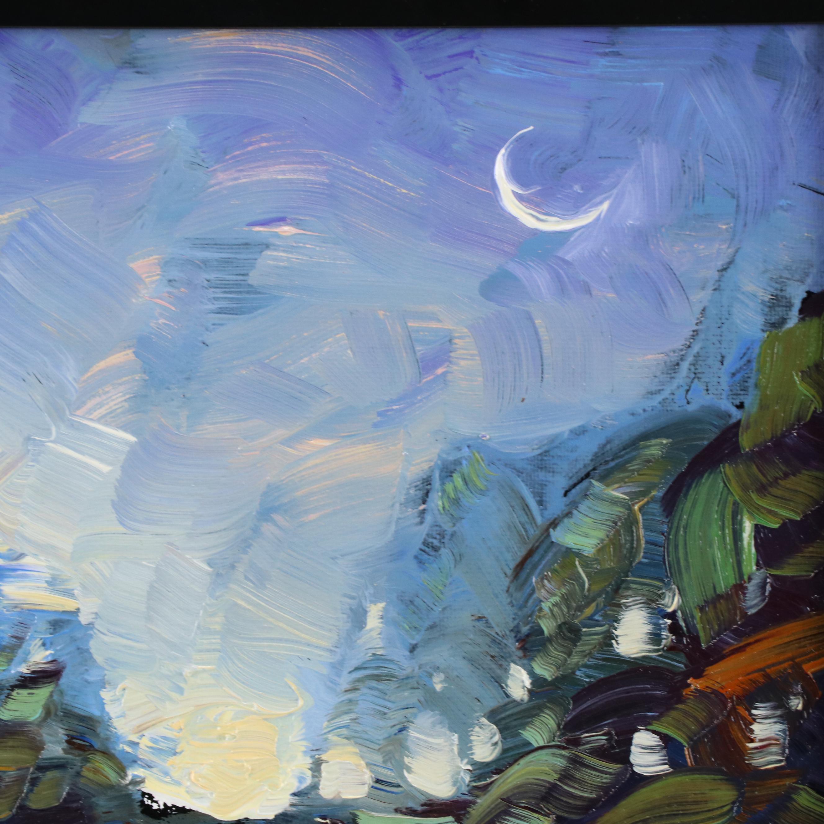 William Hawkins Landscape Oil Painting, 21st Century Everything But