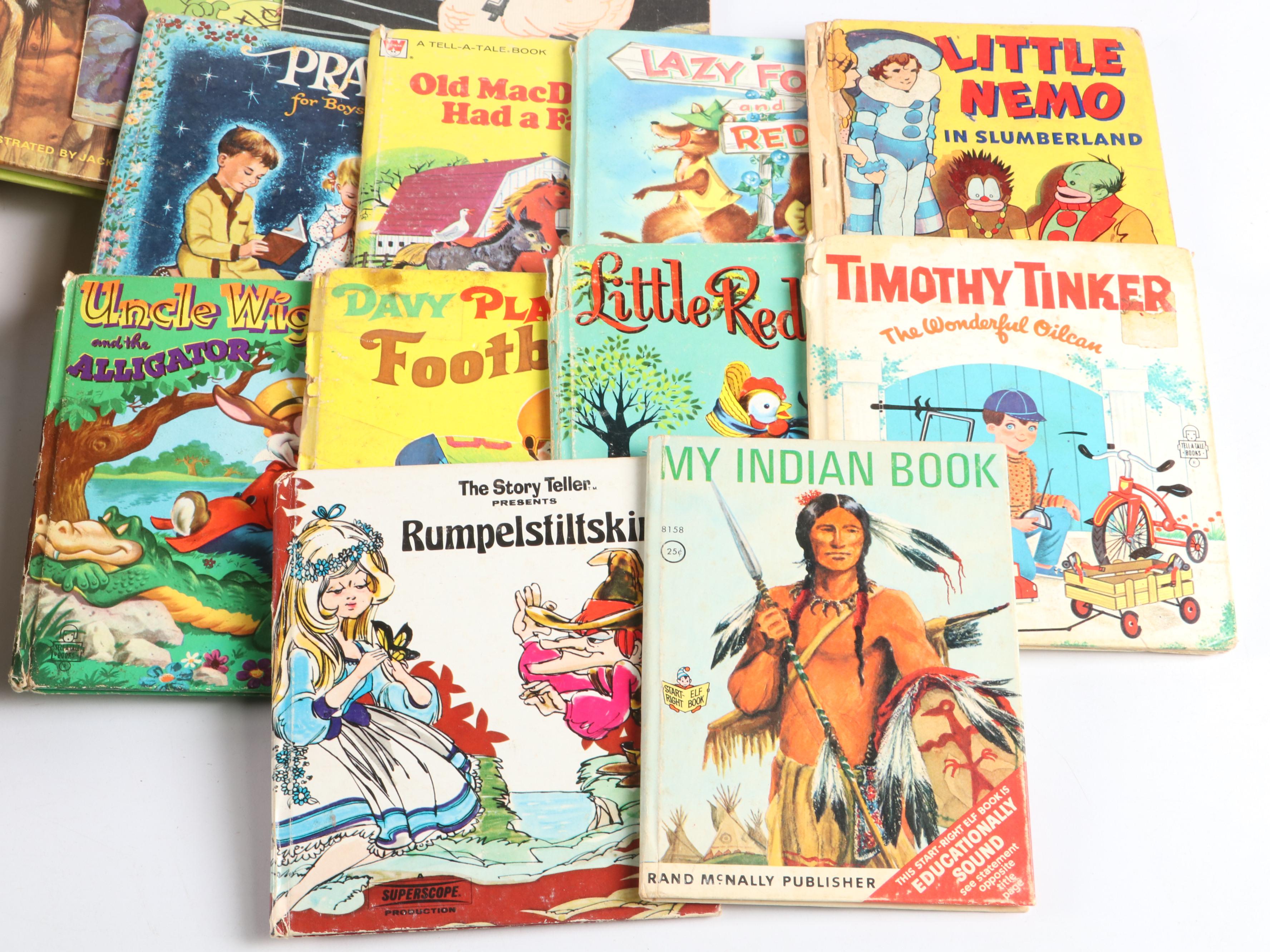 "Mickey Mouse, Crusoe" by Walt Disney with More Children's Books, 20th C.