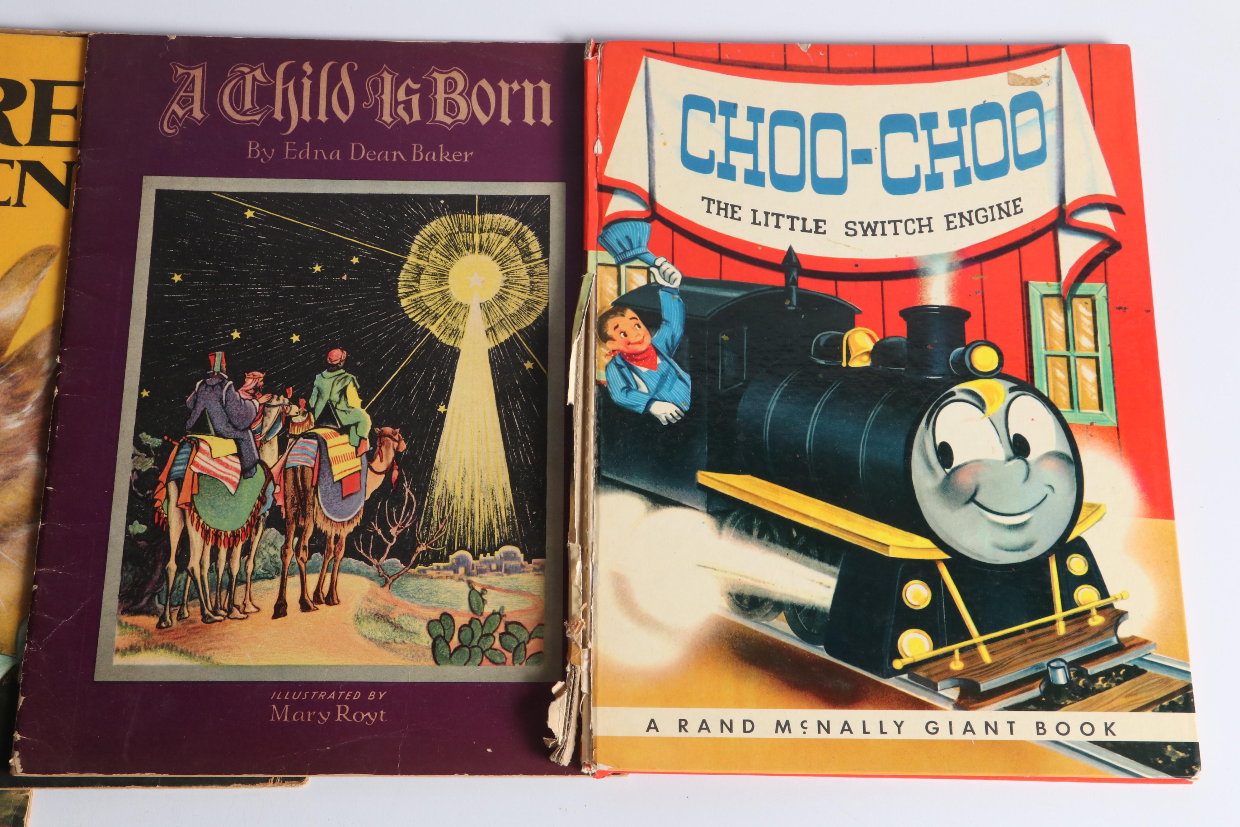 "Mickey Mouse, Crusoe" by Walt Disney with More Children's Books, 20th C.