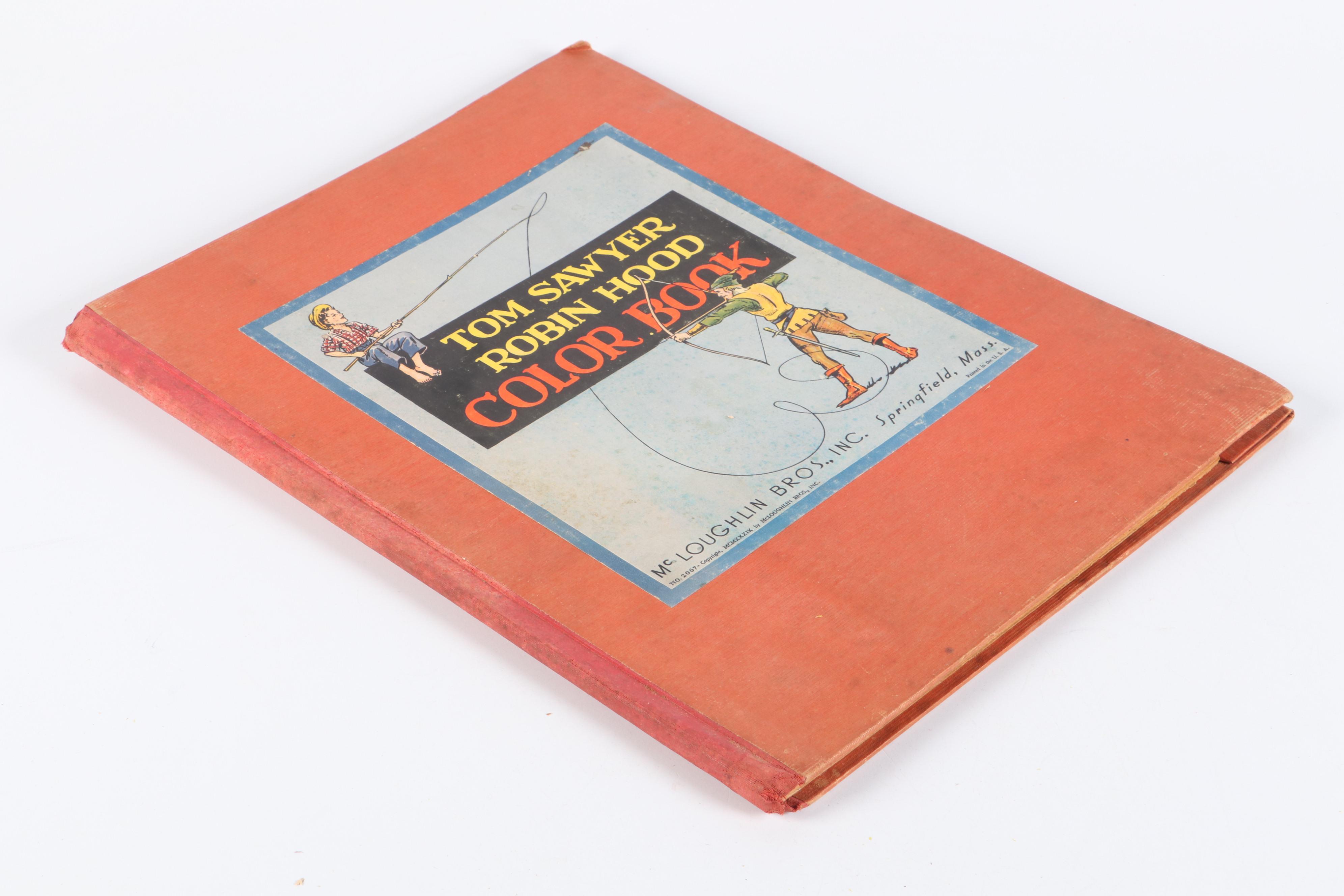 "Mickey Mouse, Crusoe" by Walt Disney with More Children's Books, 20th C.