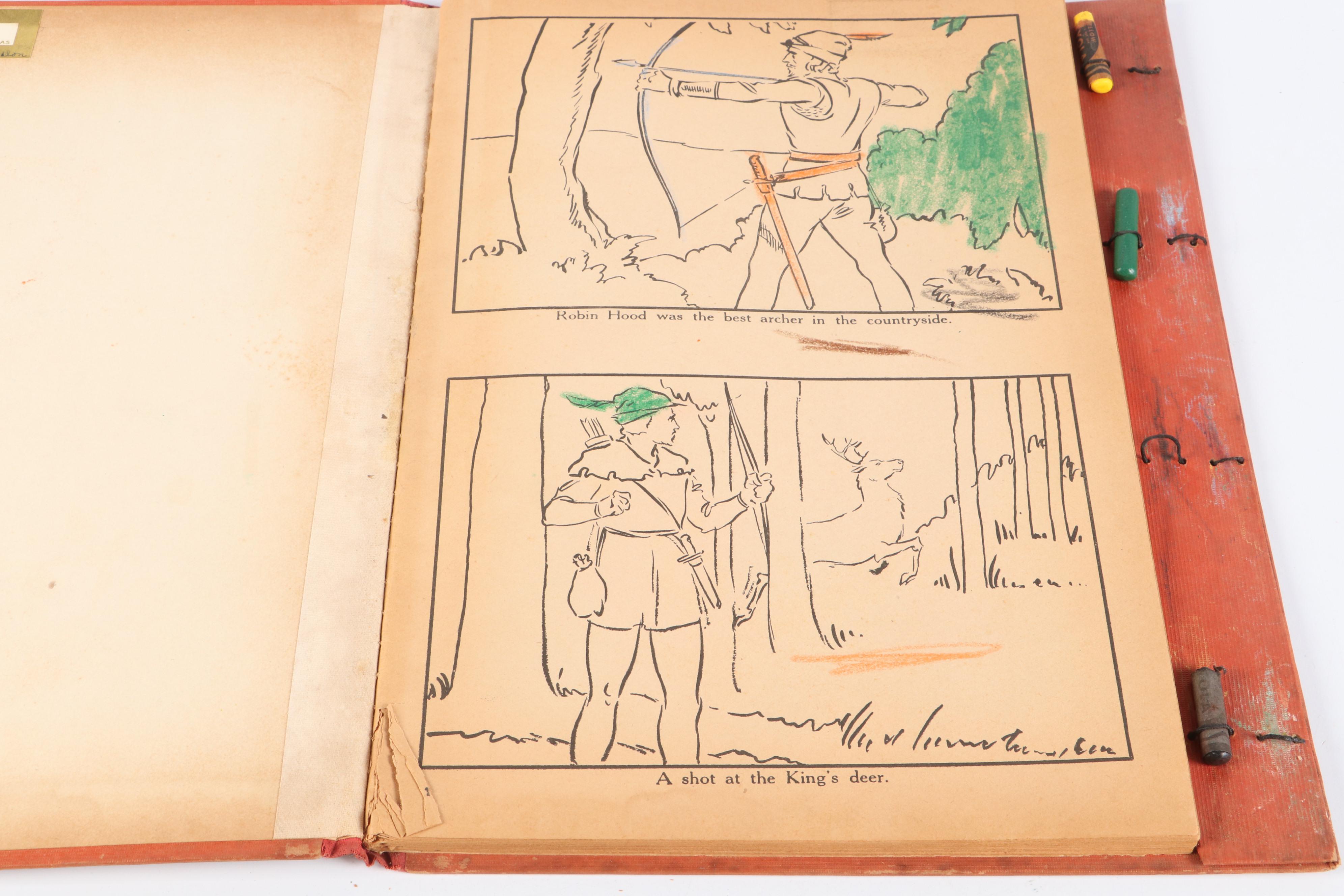 "Mickey Mouse, Crusoe" by Walt Disney with More Children's Books, 20th C.