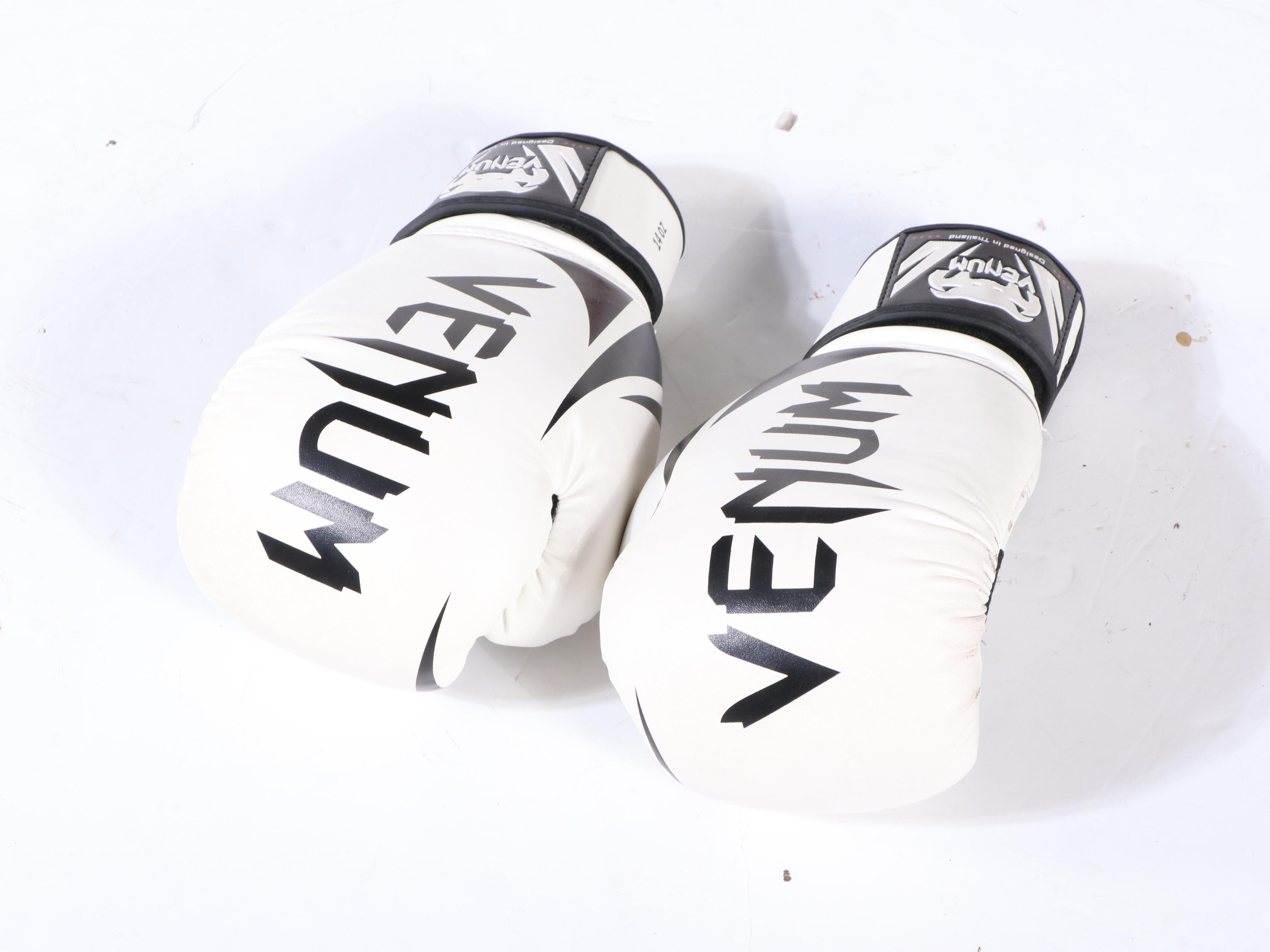 Everlast Red Punching Bag with Venum Boxing Gloves