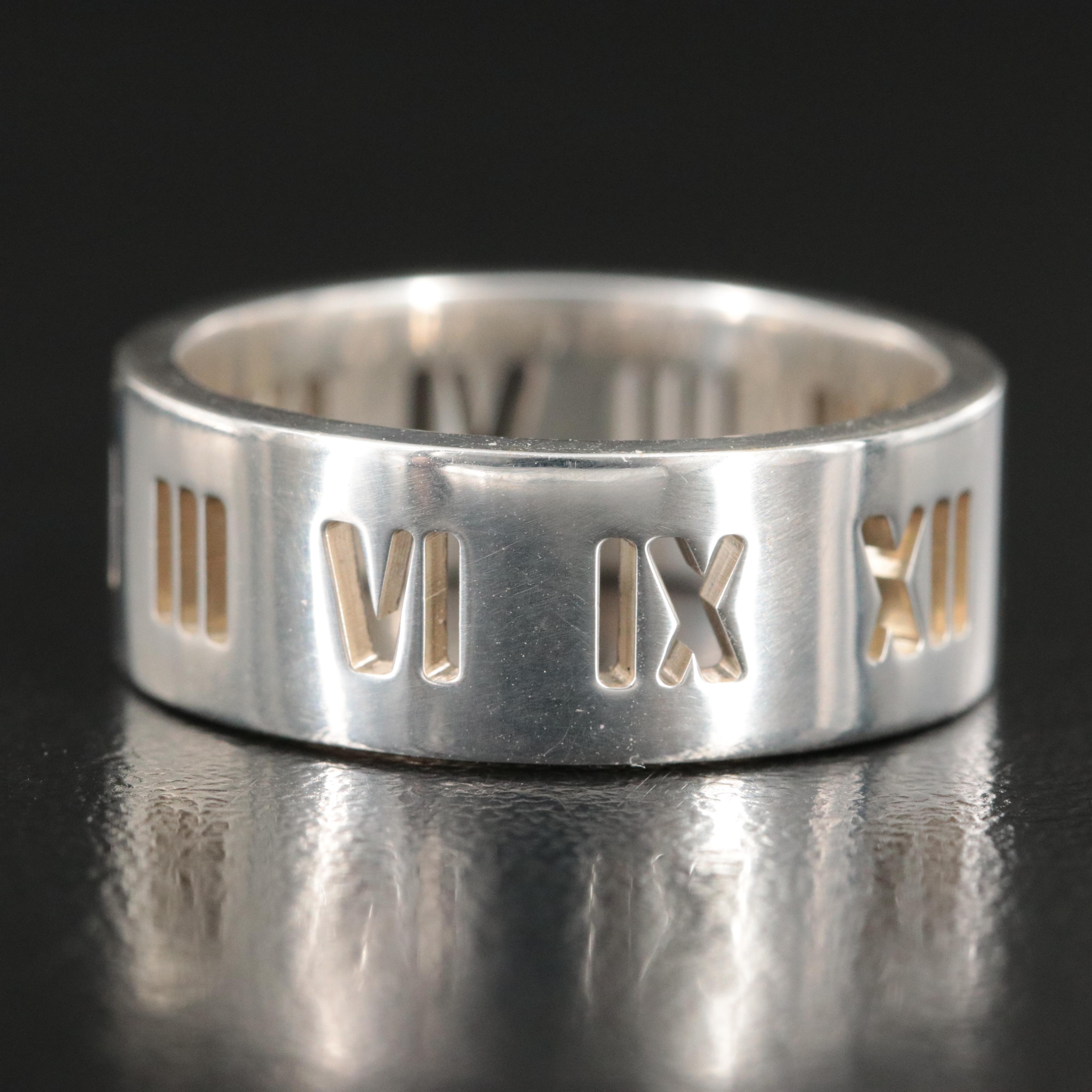 Tiffany & Co. Atlas Sterling Pierced Band Ring