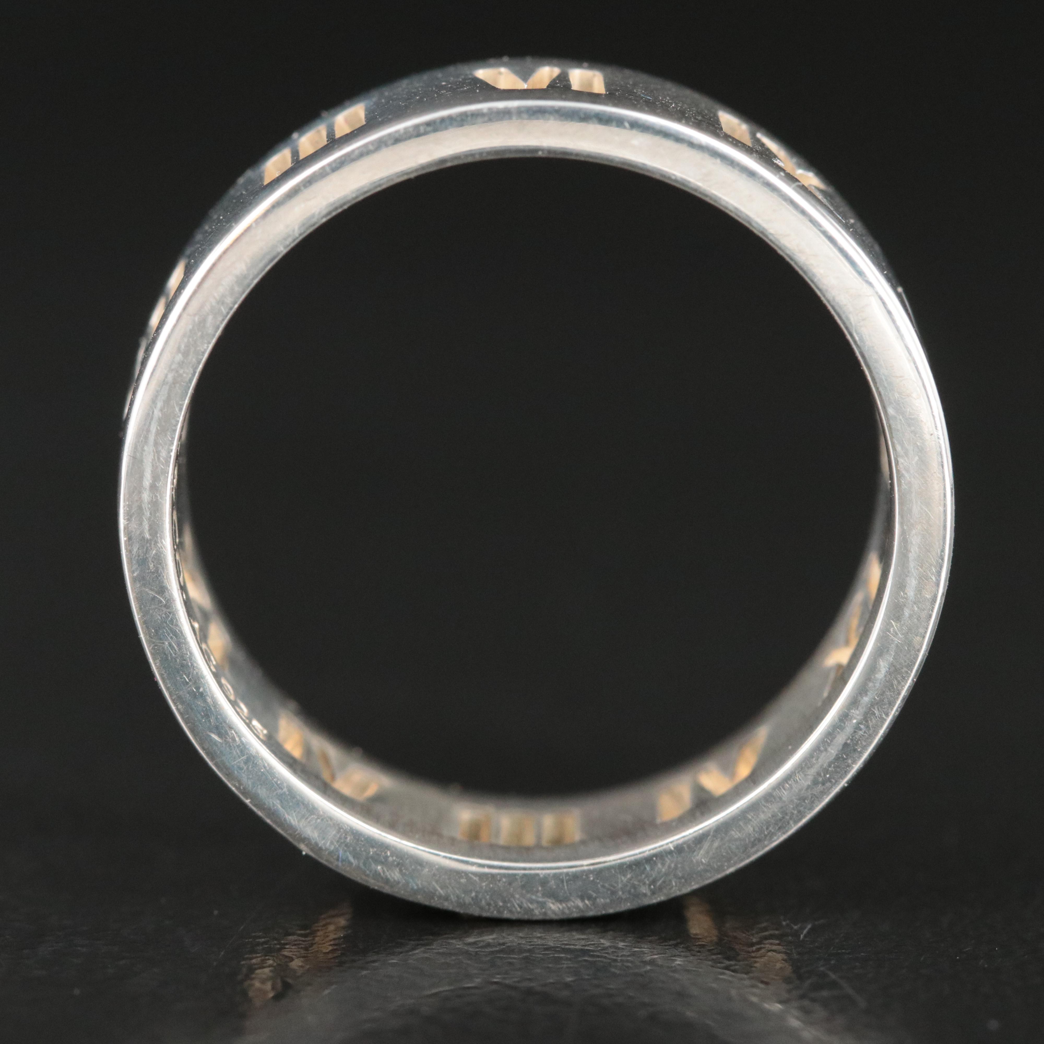 Tiffany & Co. Atlas Sterling Pierced Band Ring