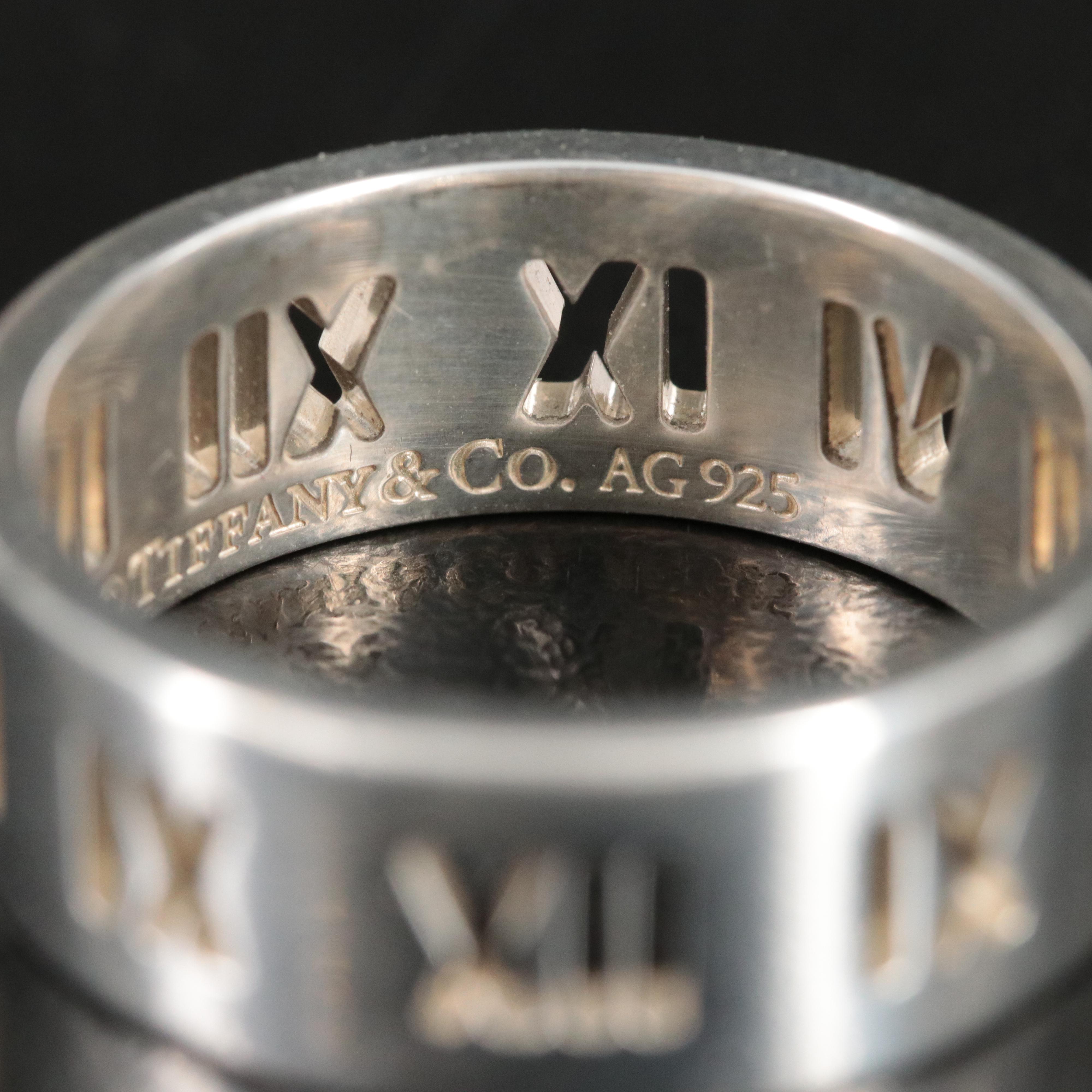 Tiffany & Co. Atlas Sterling Pierced Band Ring