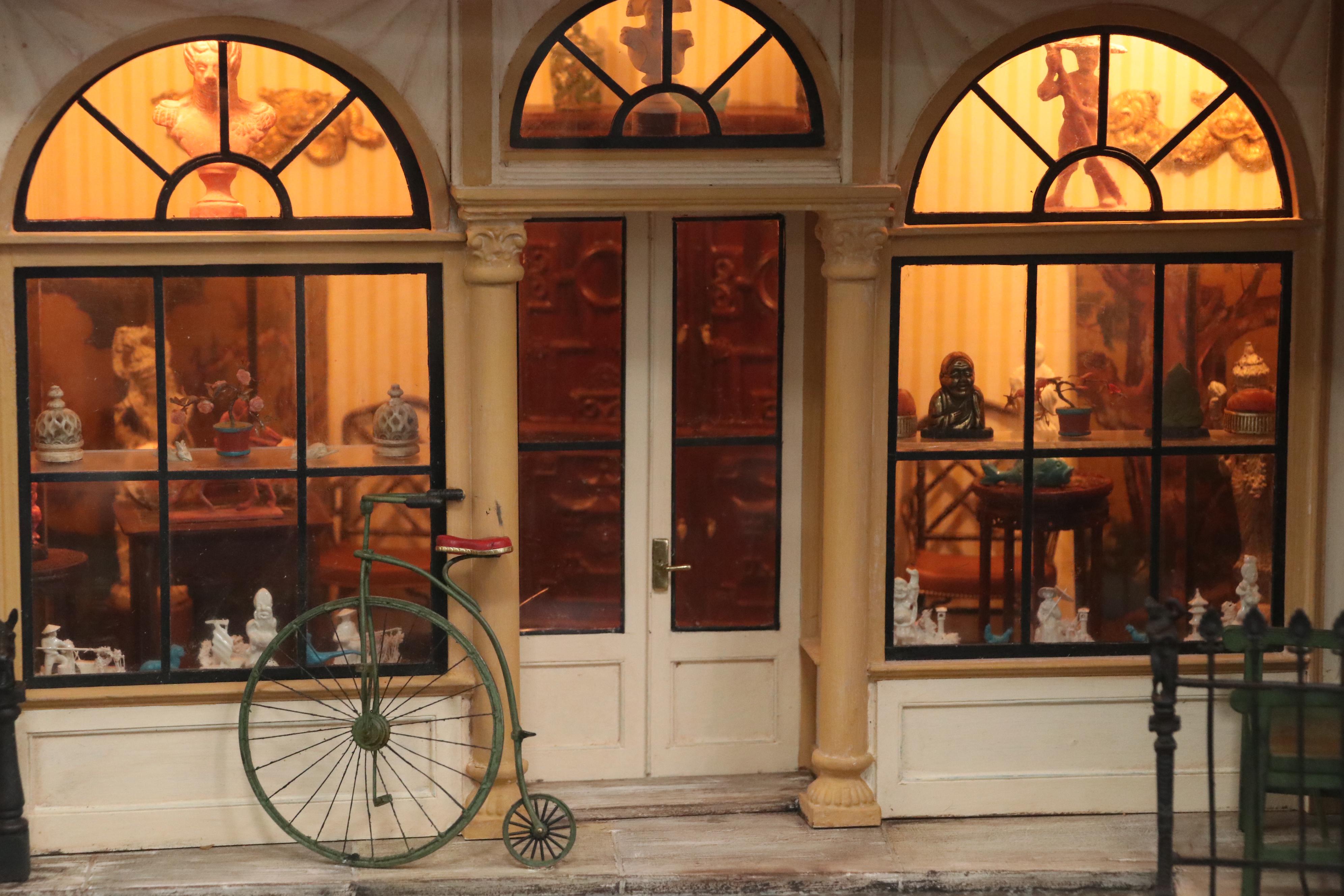 Eugene Kupjack Illuminating Diorama of Early 18th Century American Shop Front