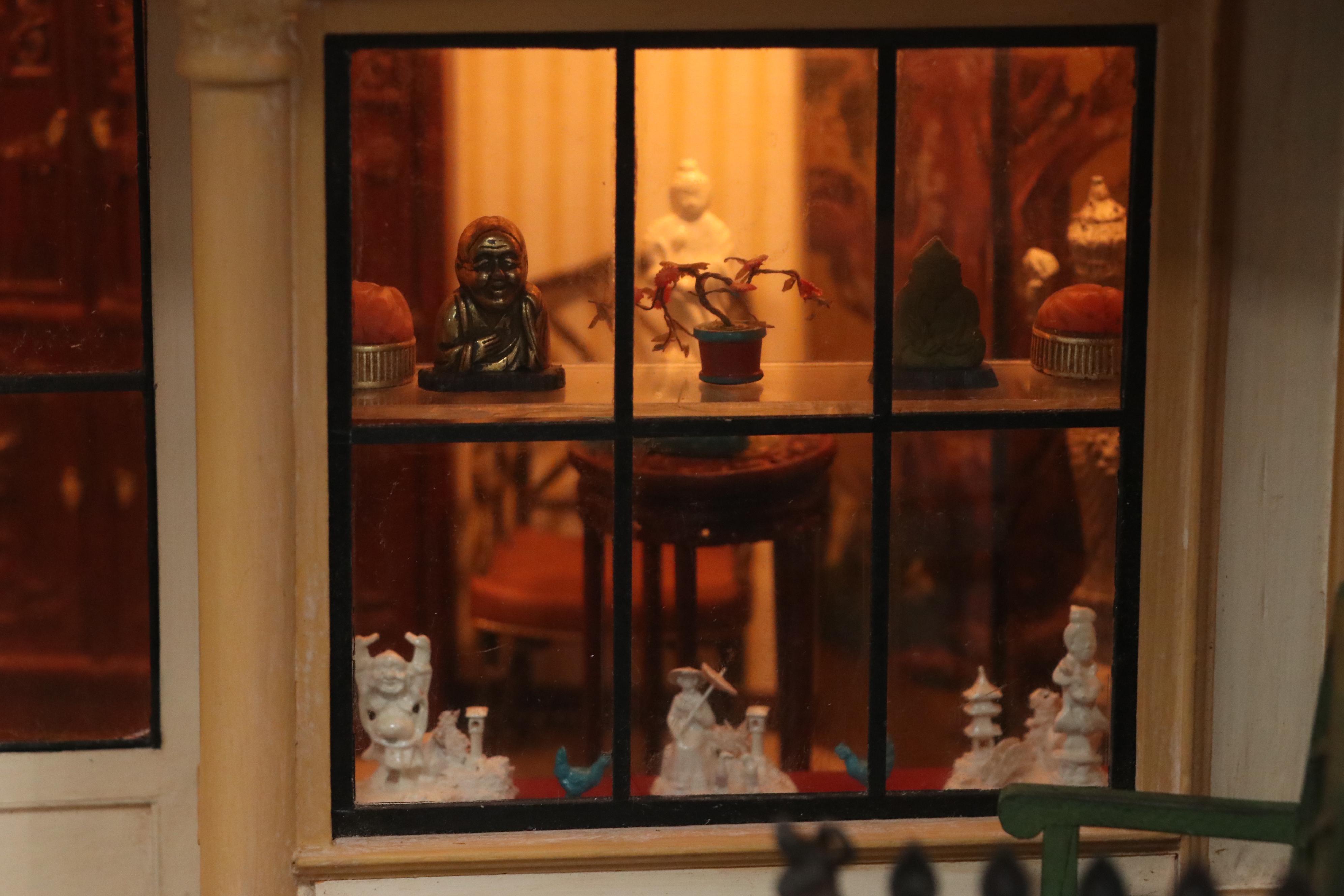 Eugene Kupjack Illuminating Diorama of Early 18th Century American Shop Front