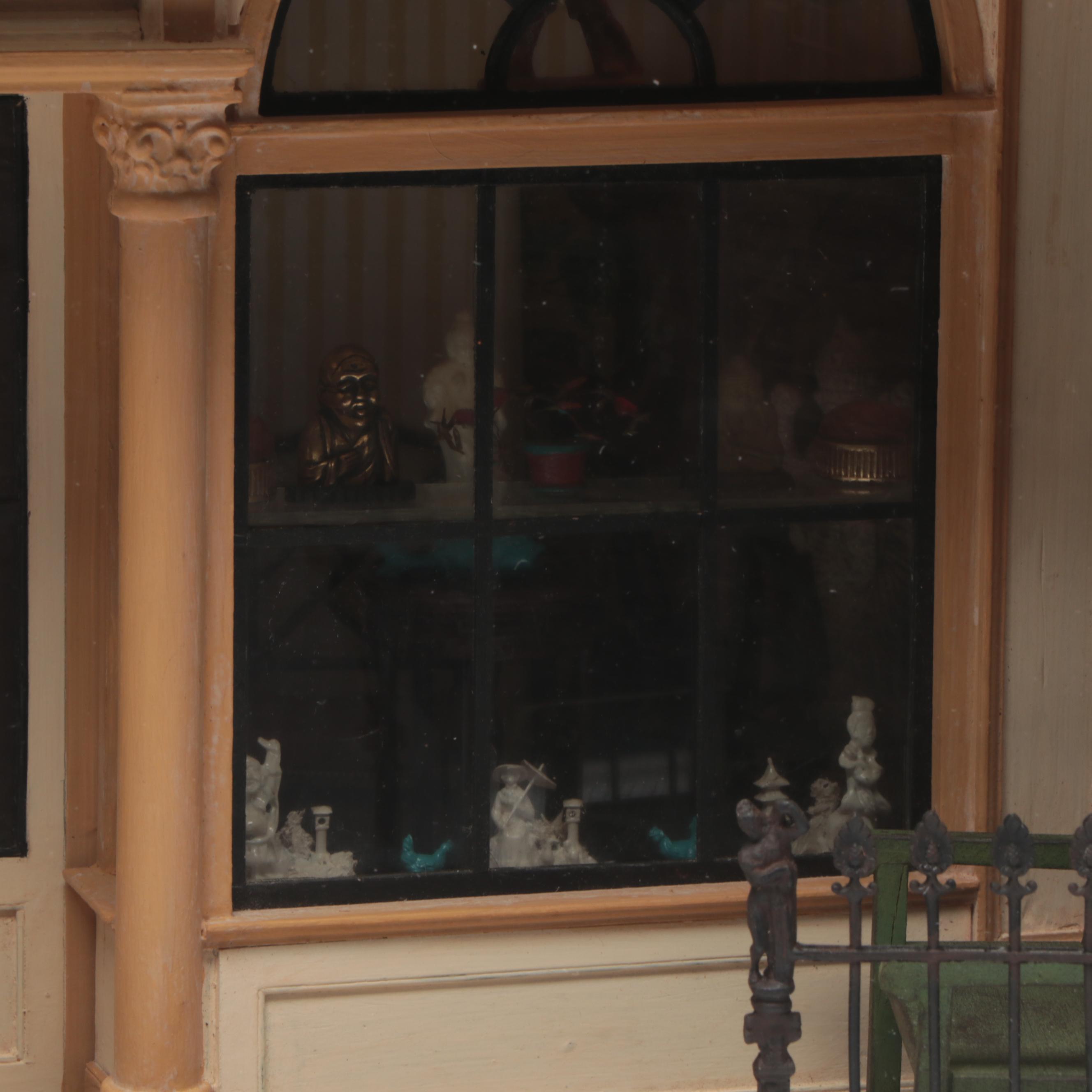 Eugene Kupjack Illuminating Diorama of Early 18th Century American Shop Front