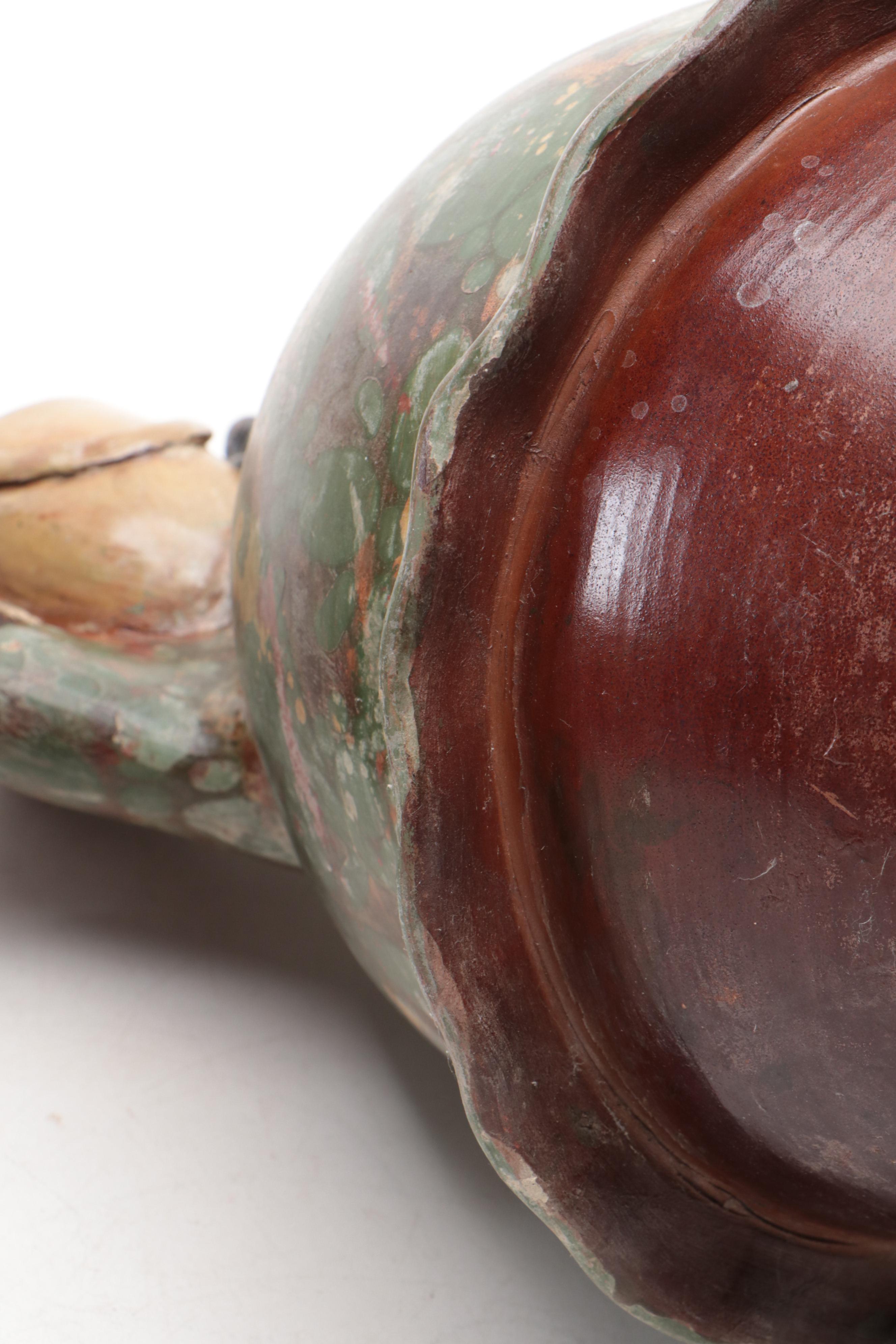 Peruvian Folk Art Terracotta Figures of Female Dancers and Waterbearers