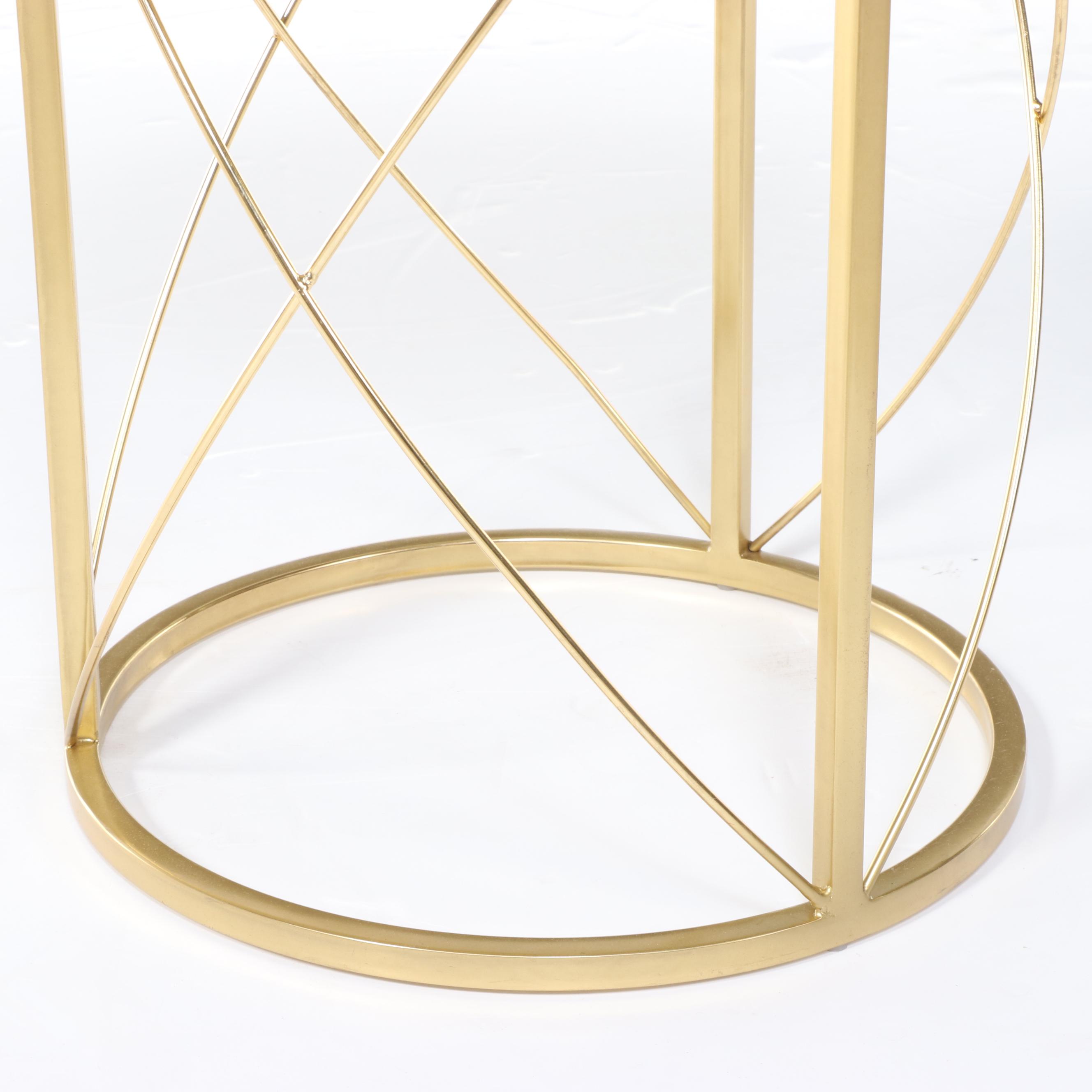 MacKenzie-Childs "Drinks On Us" Metal Side Table with Ceramic Mosaic