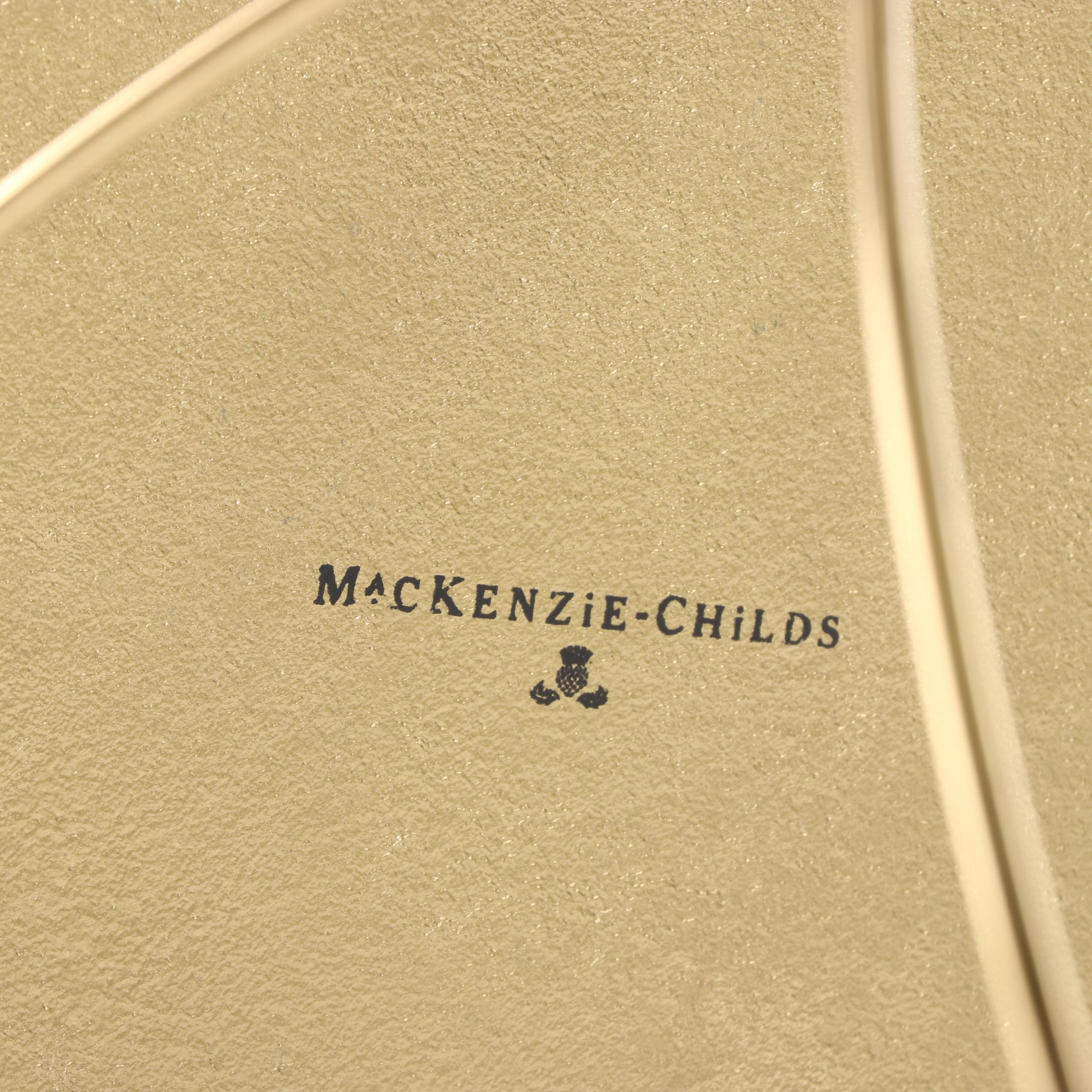 MacKenzie-Childs "Drinks On Us" Metal Side Table with Ceramic Mosaic