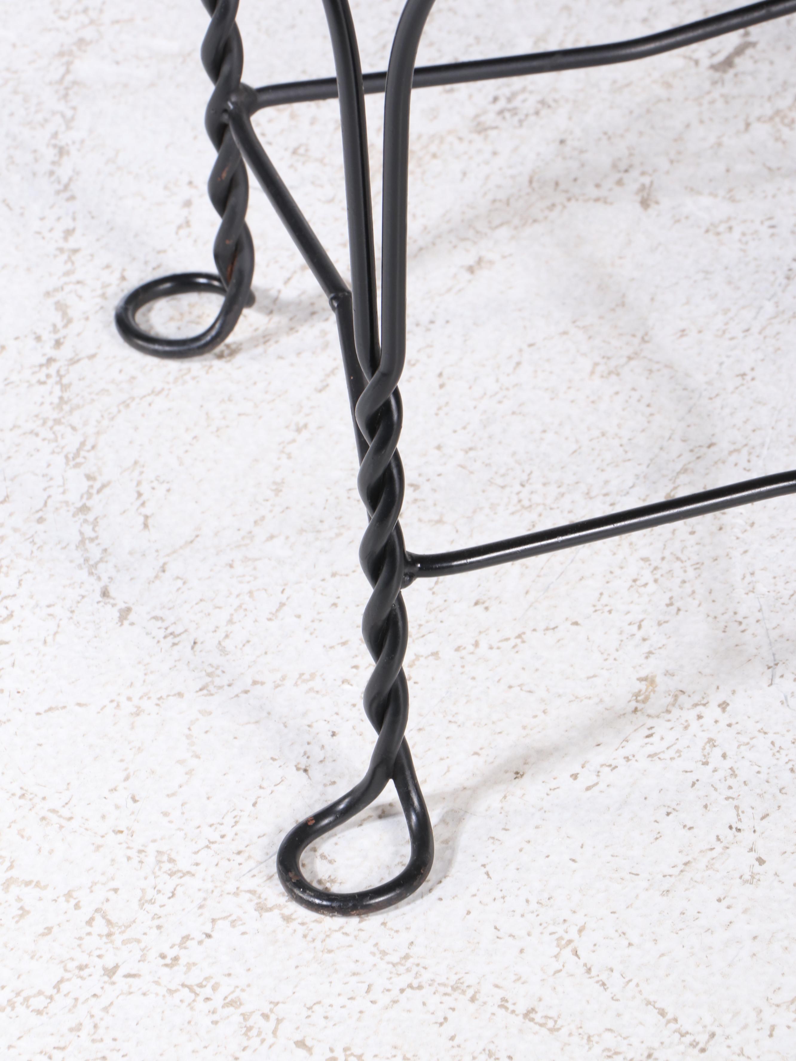 Victorian Style Oak and Metal Ice Cream Parlor Dining Set Everything