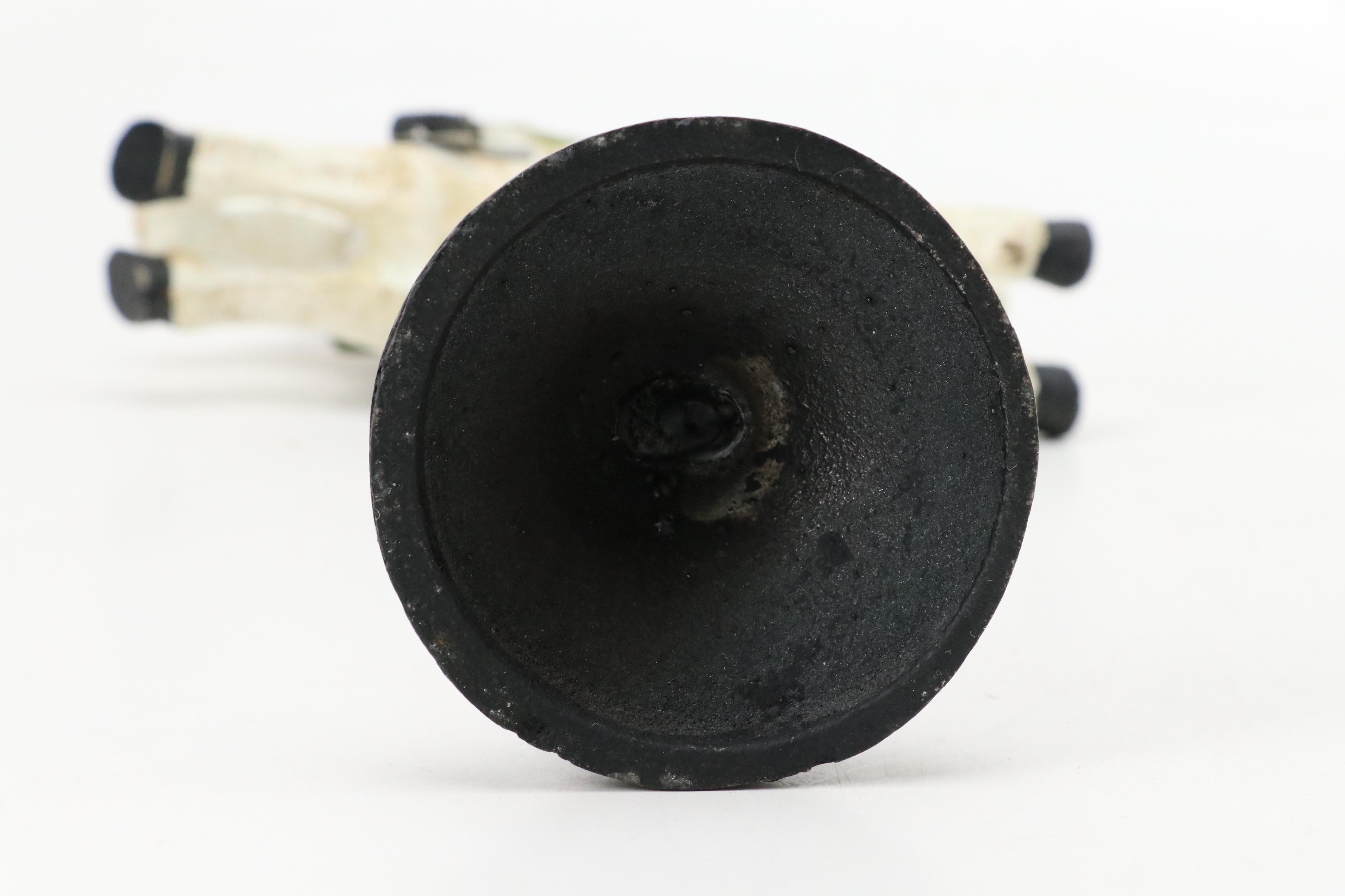 Folk Art Style Cast Iron Horse and Jockey Figurine Set