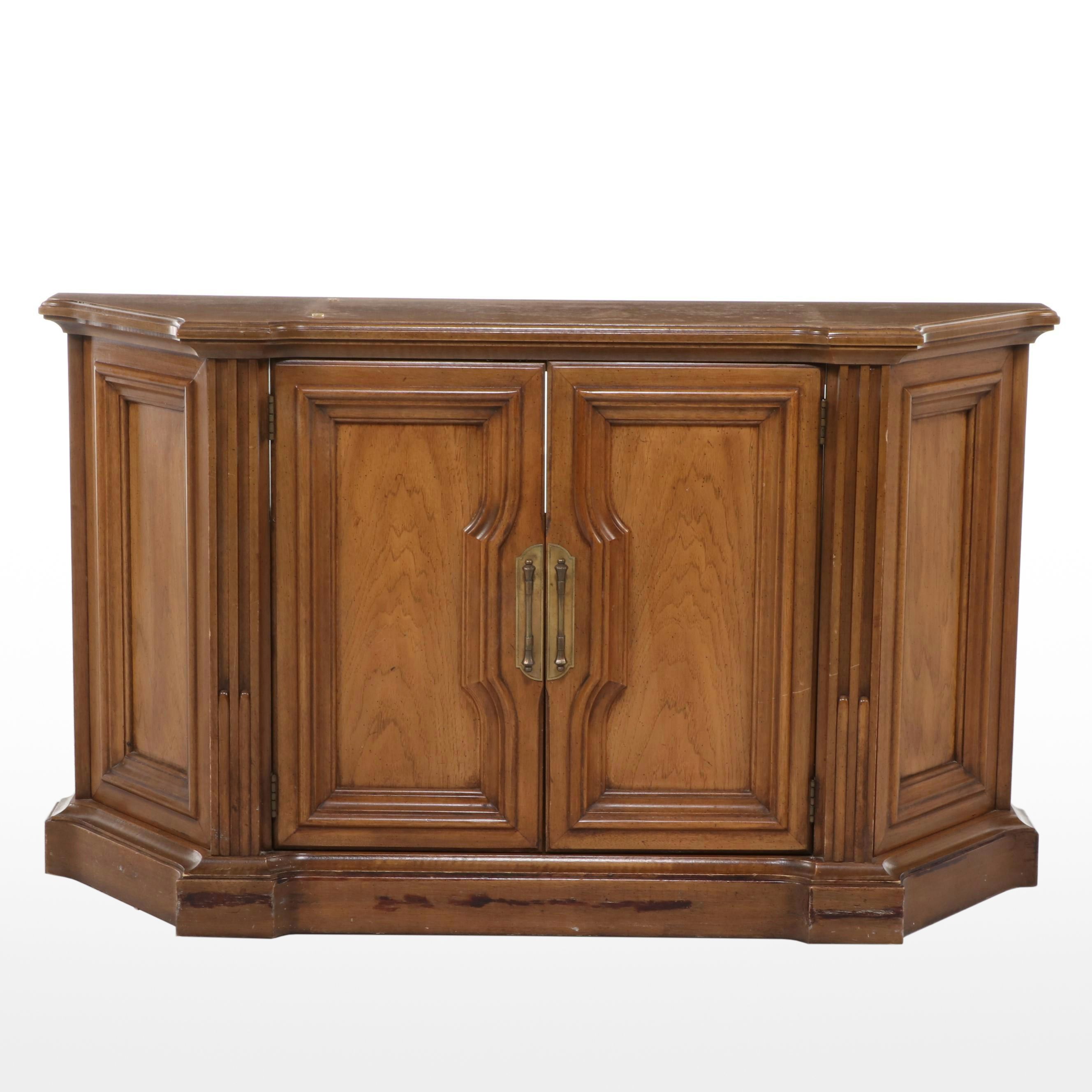 Federal Style Walnut Finish Credenza