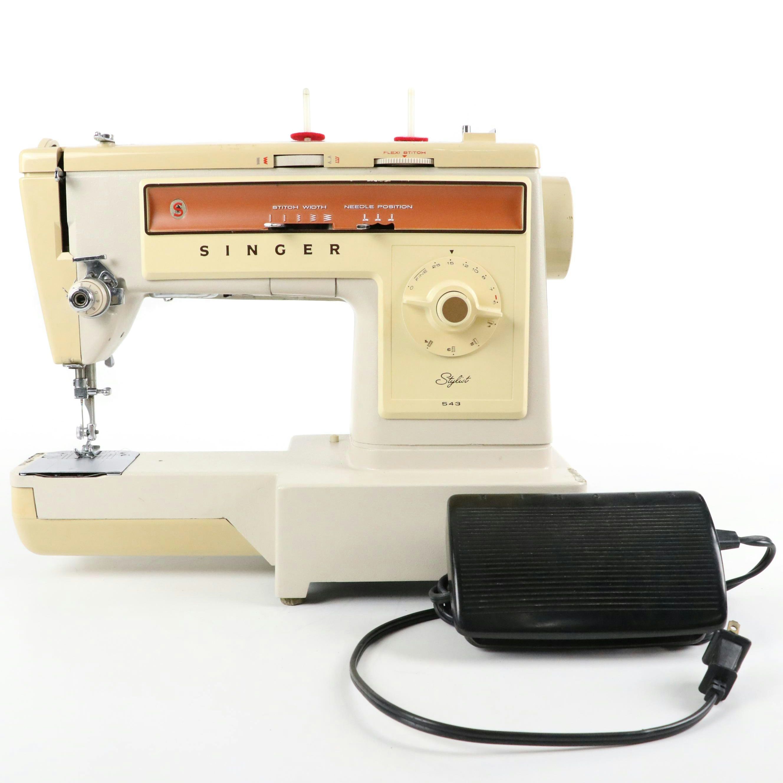 Singer Stylist 543 Electric Sewing Machine, Mid-20th Century