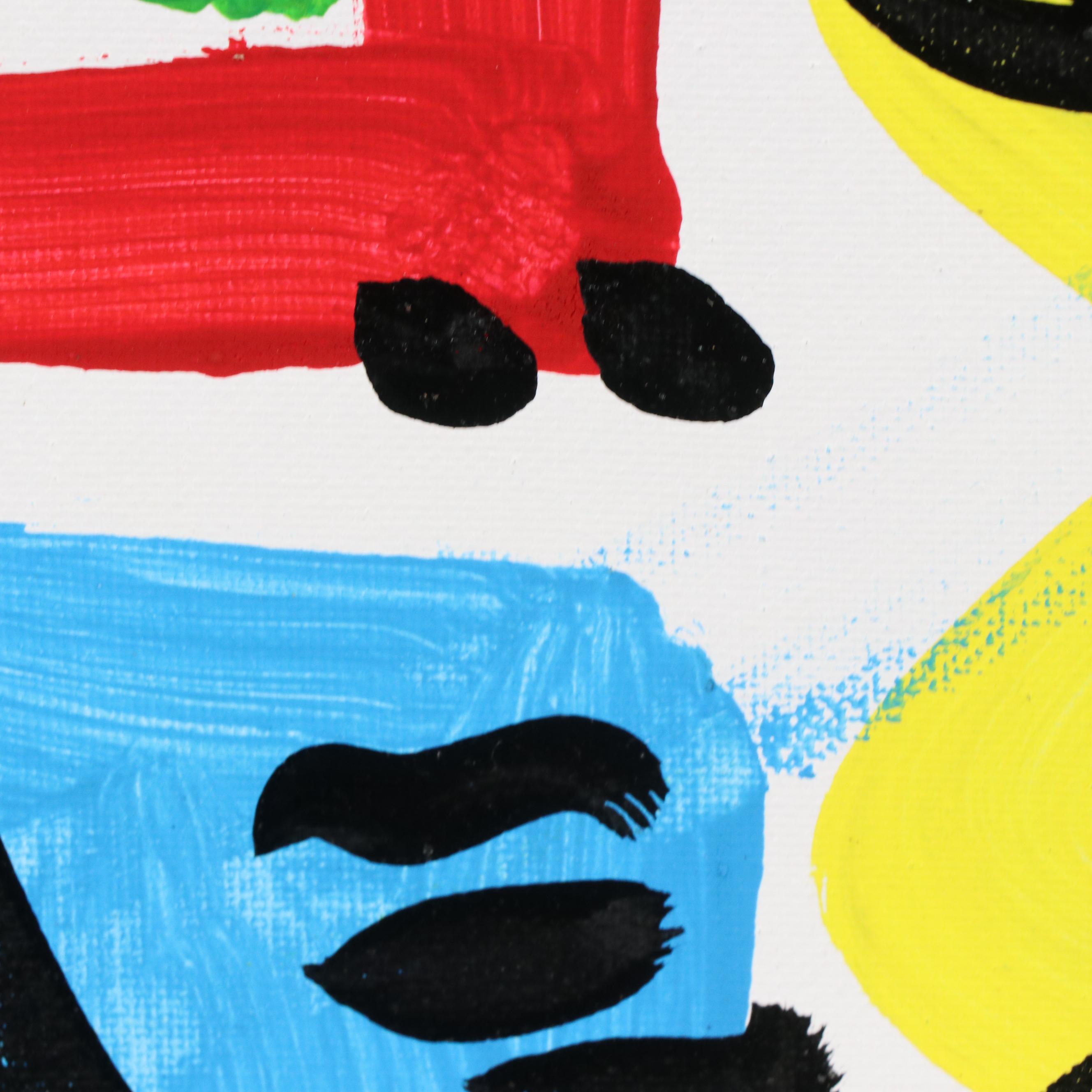 Peter Keil Abstract Portrait Acrylic Painting