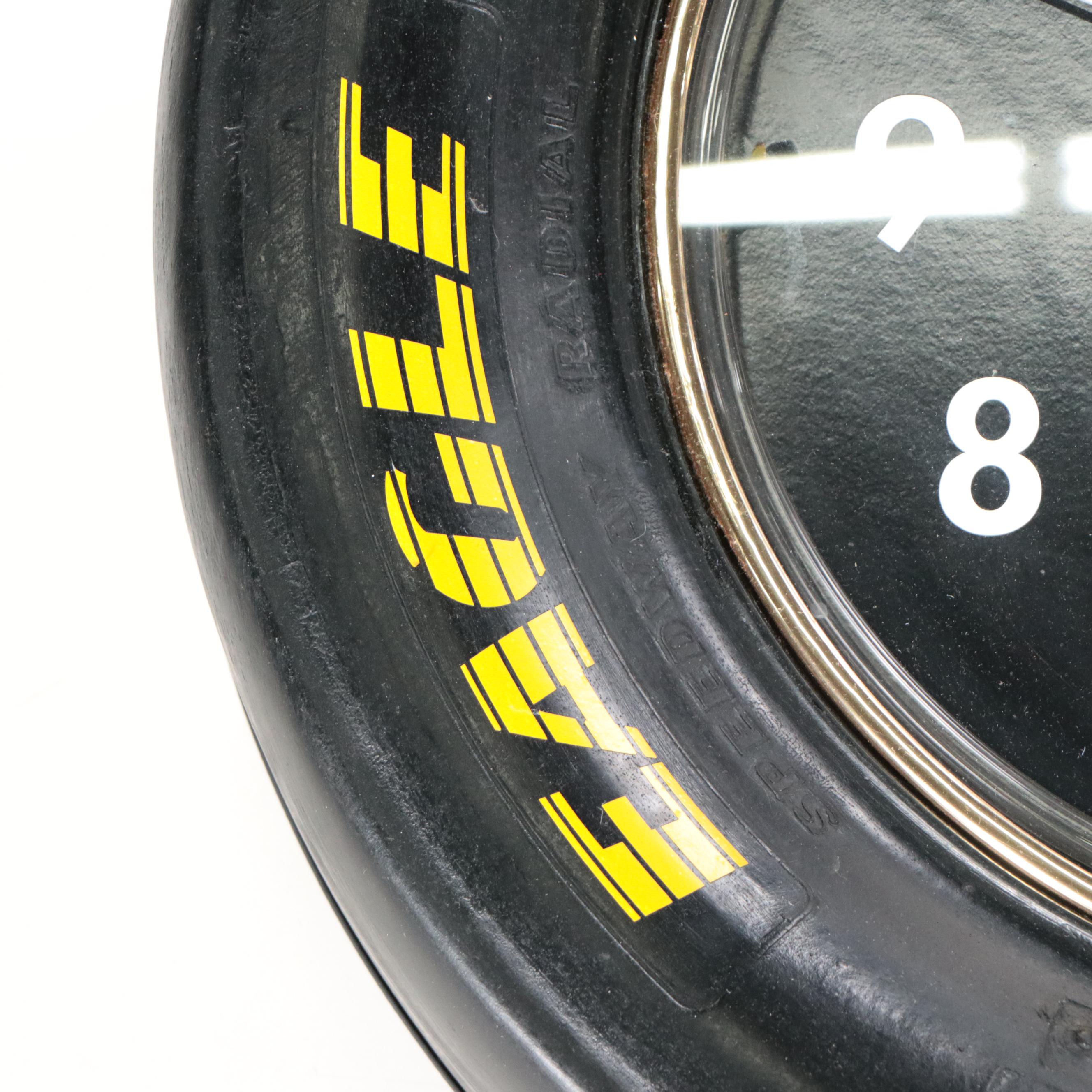 Firebird Fiberglass and Neon Goodyear Tire Novelty Wall Clock