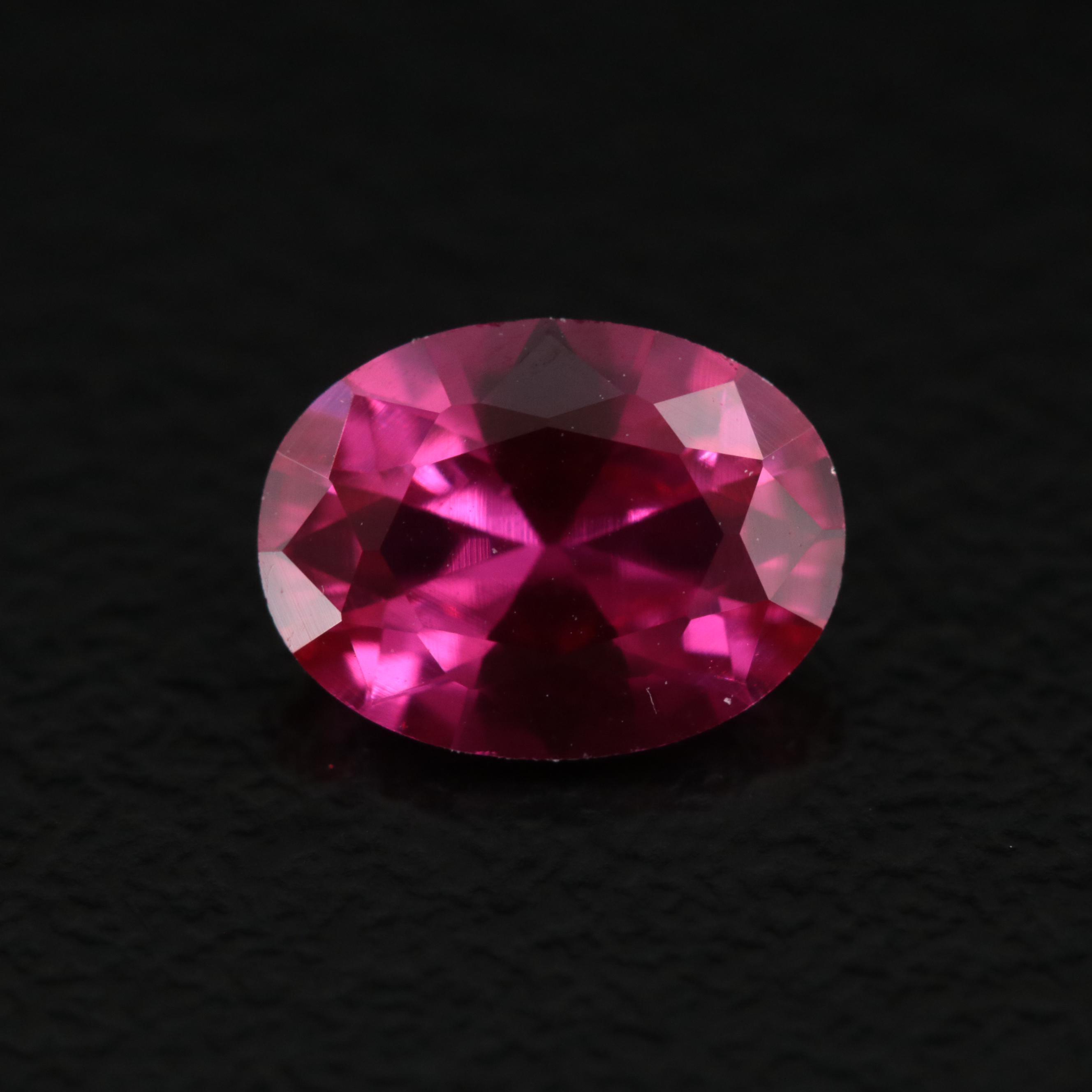 Loose 1.37 CT Lab Grown Ruby