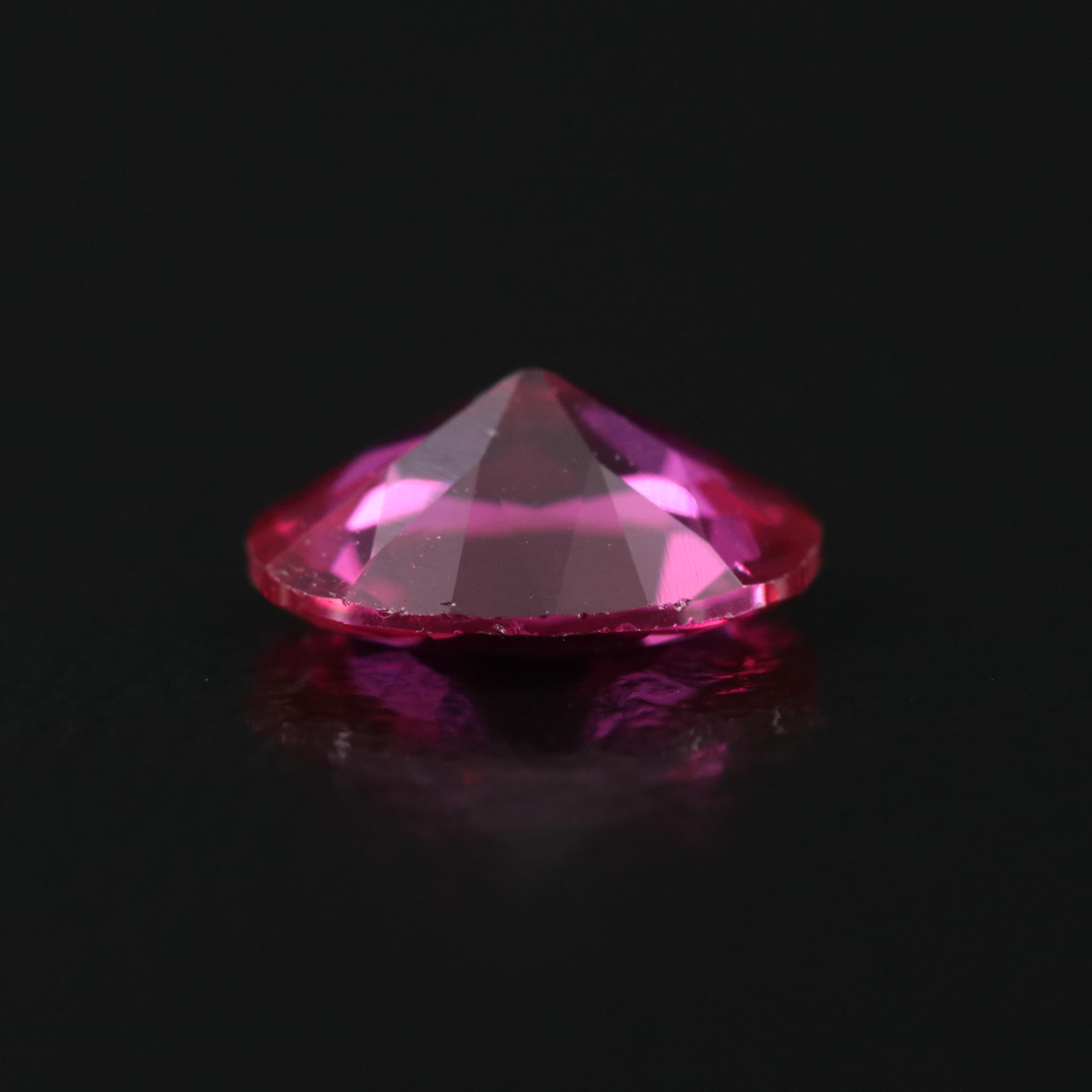 Loose 1.37 CT Lab Grown Ruby
