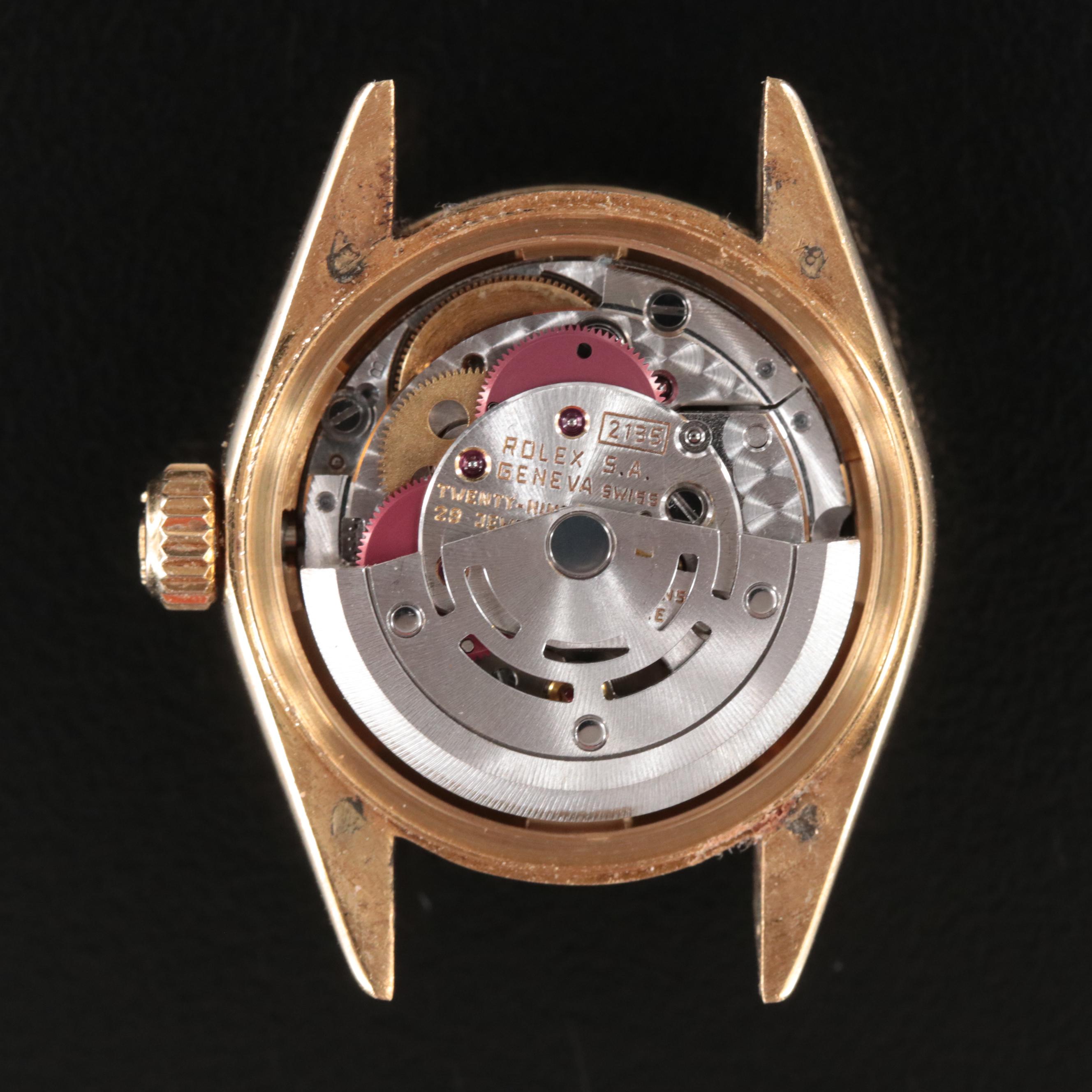 1986 Rolex Lady Datejust President Black Dial Watch