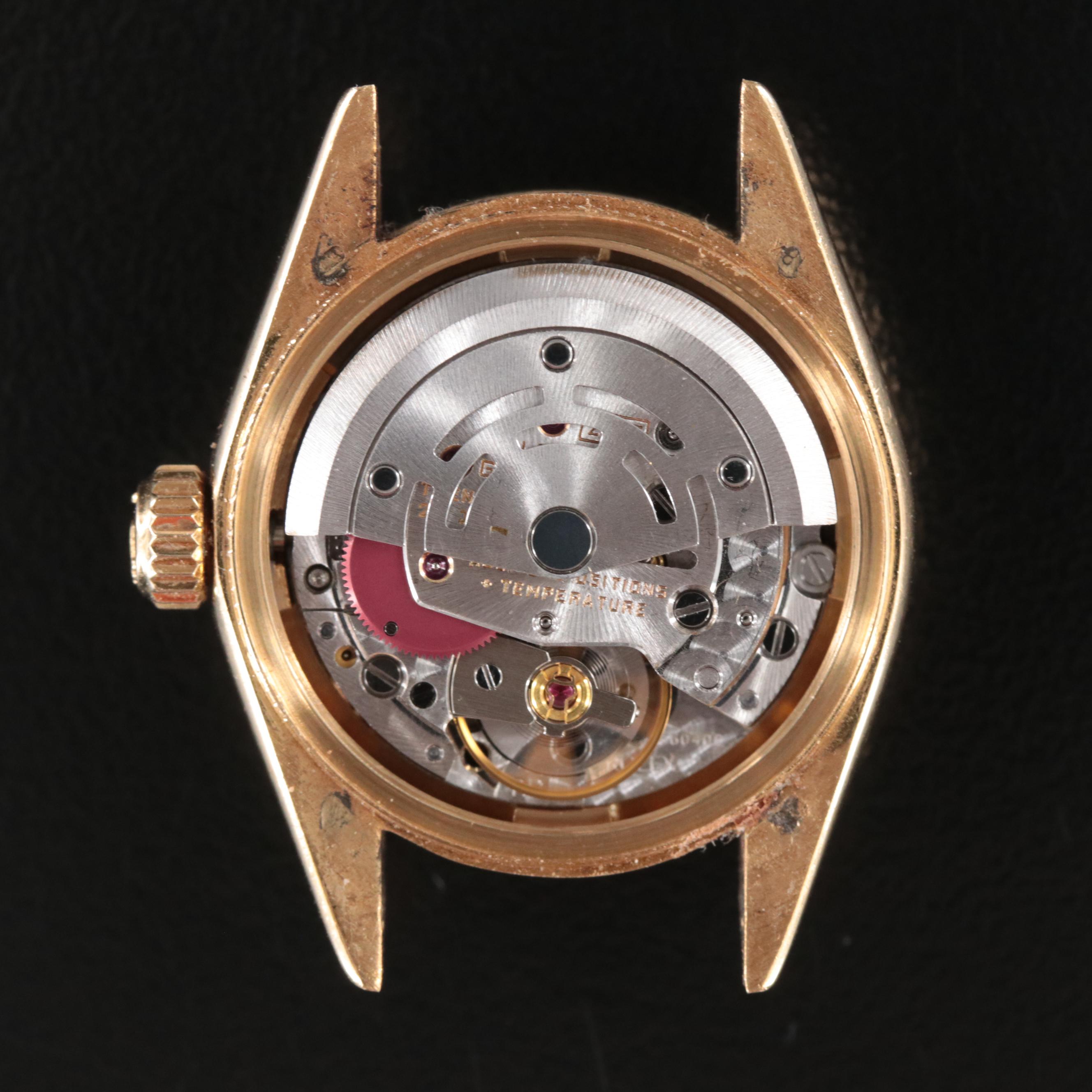 1986 Rolex Lady Datejust President Black Dial Watch