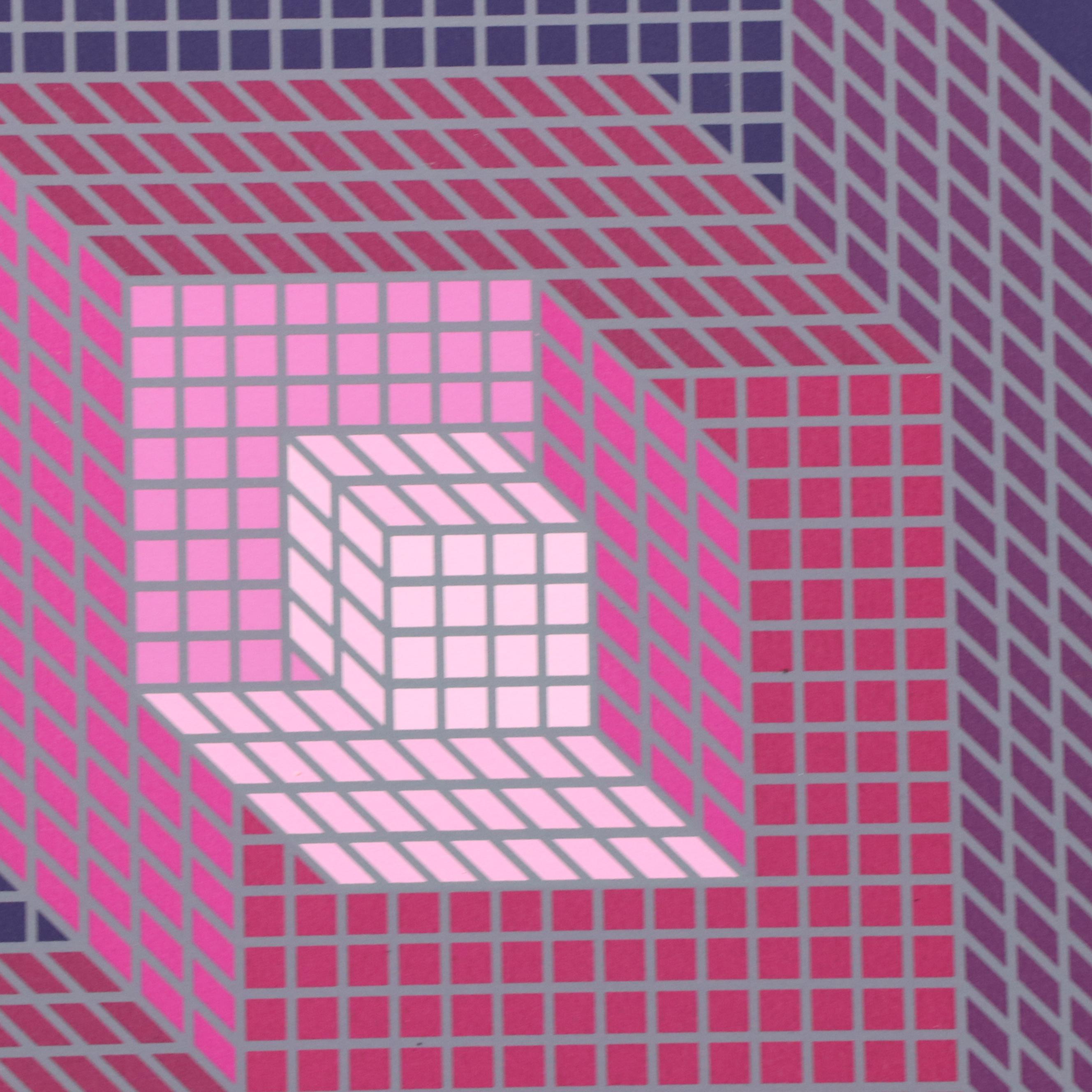 Victor Vasarely Op Art Serigraph