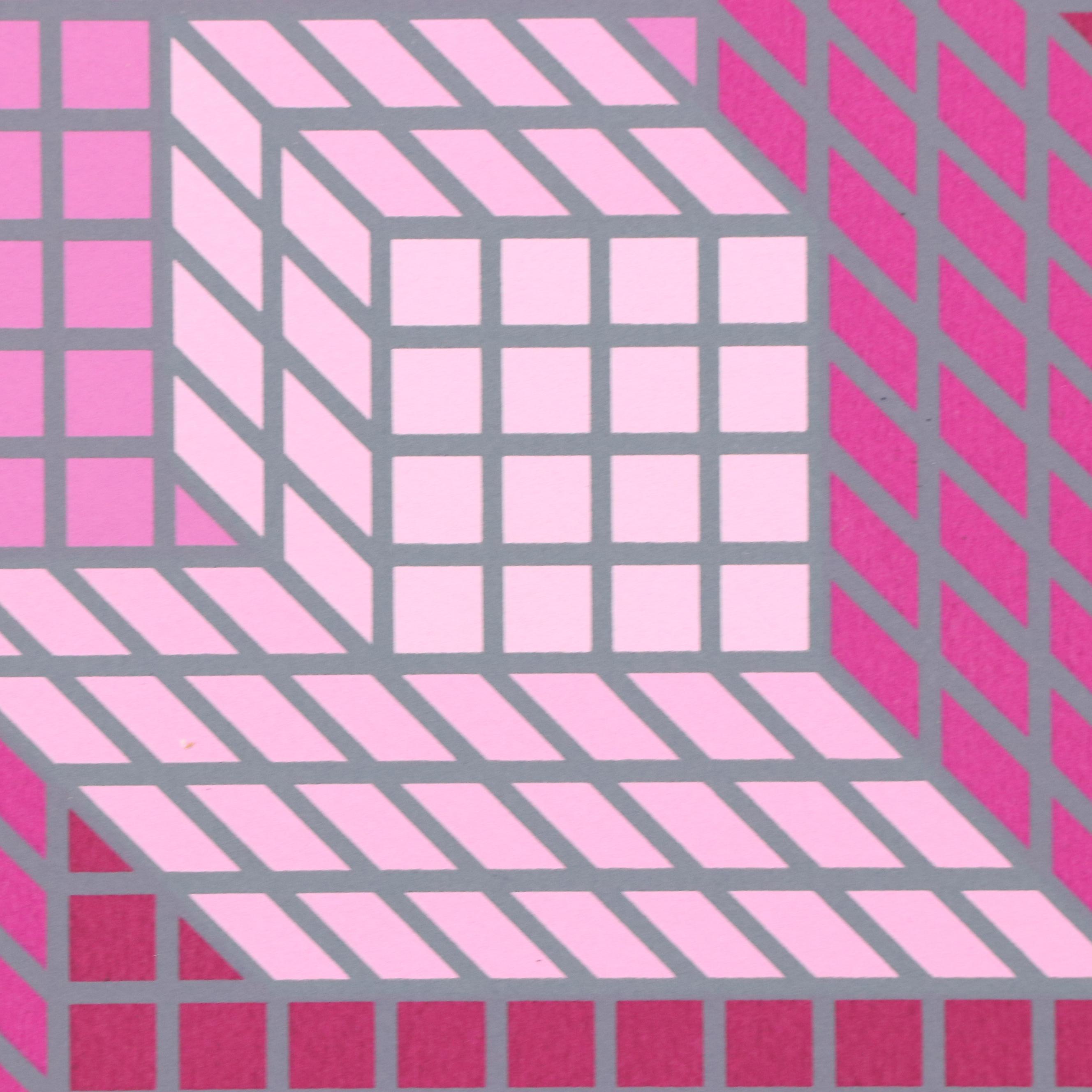 Victor Vasarely Op Art Serigraph