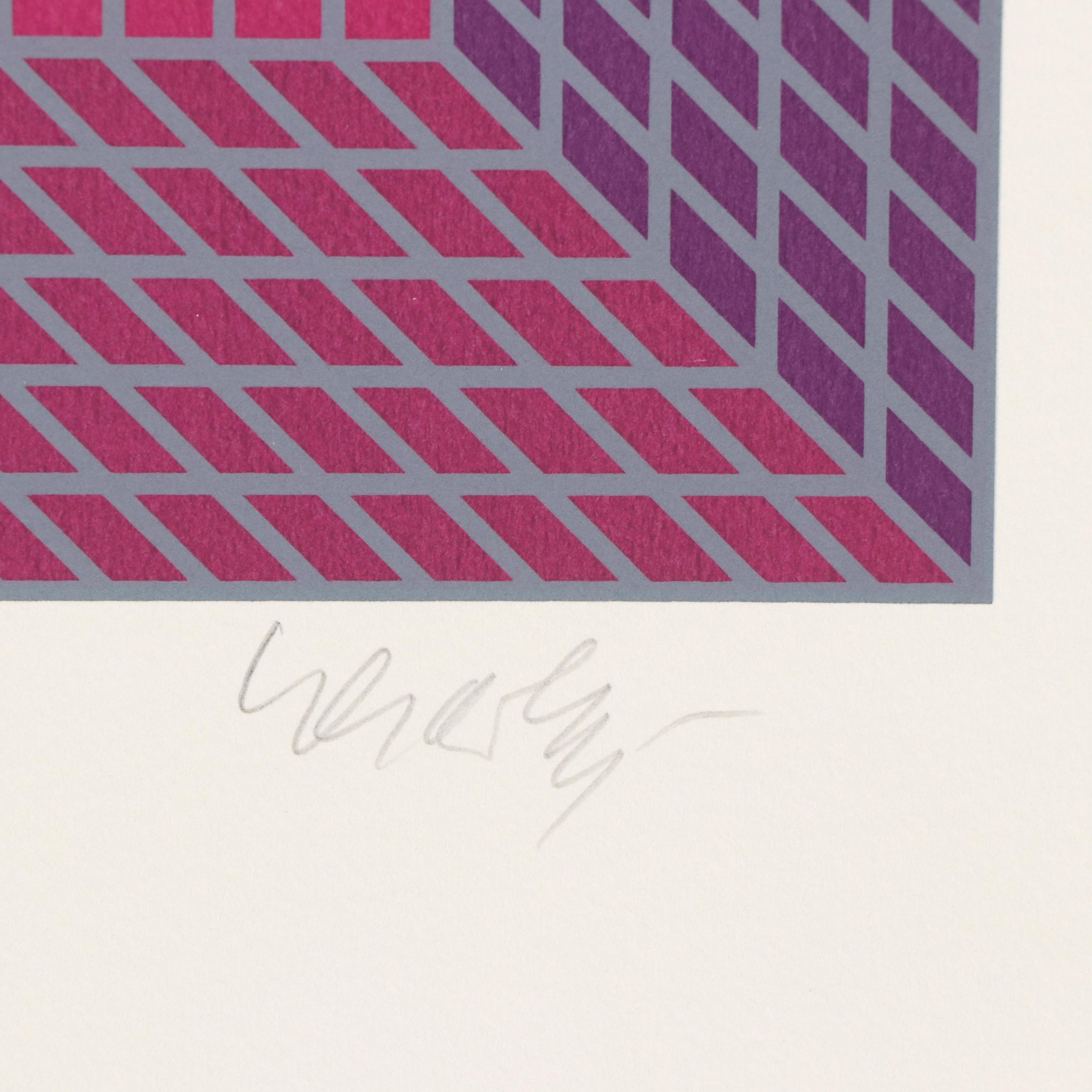 Victor Vasarely Op Art Serigraph