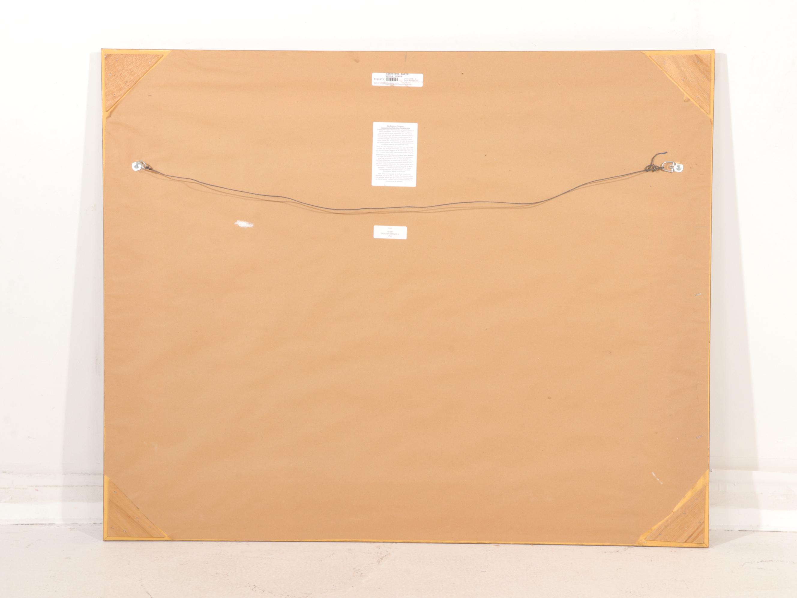 The Bombay Co. Embossed Floral Offset Lithograph "Beautiful Earth"