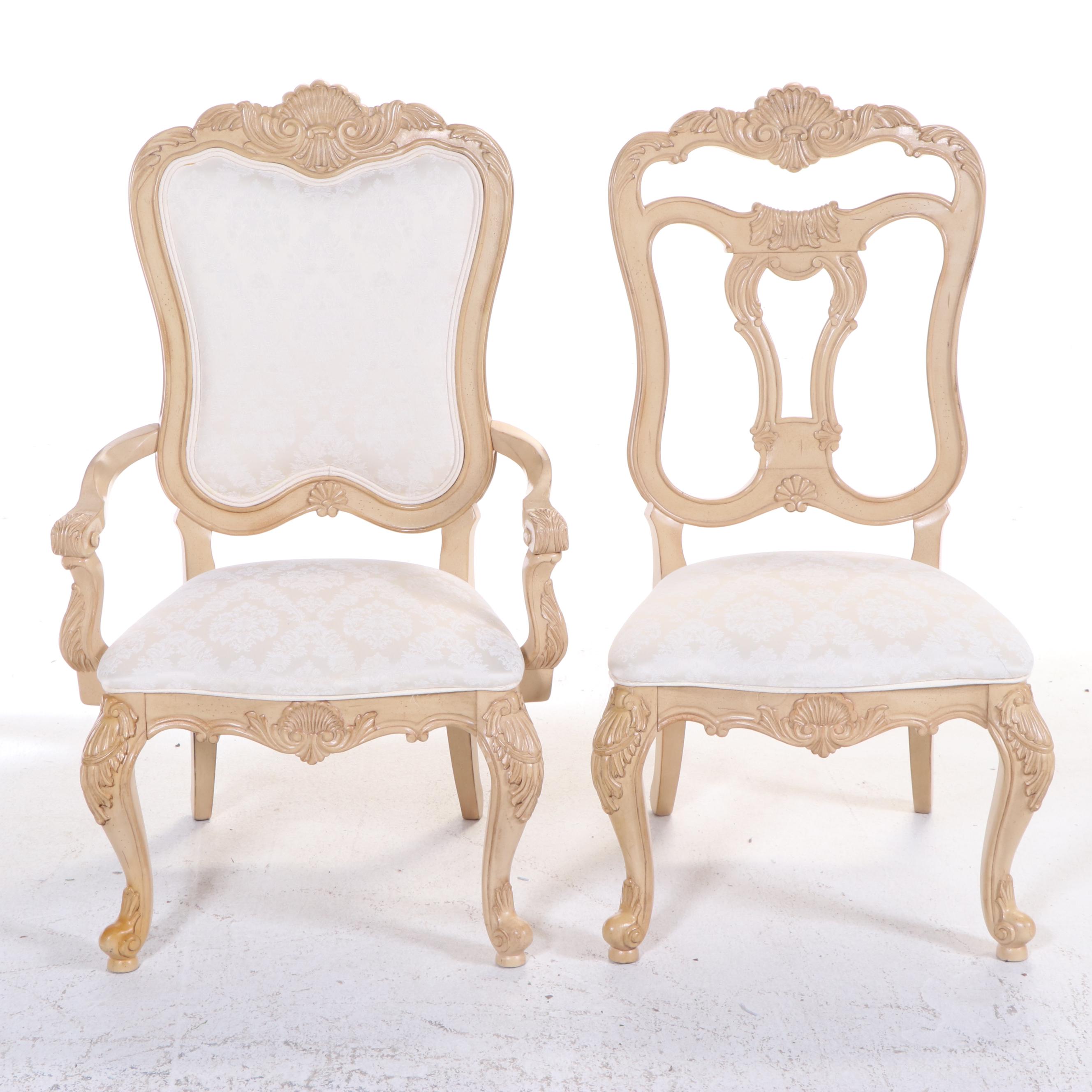 Thomasville Louis XV Style Dining Table and Eight Chairs Everything