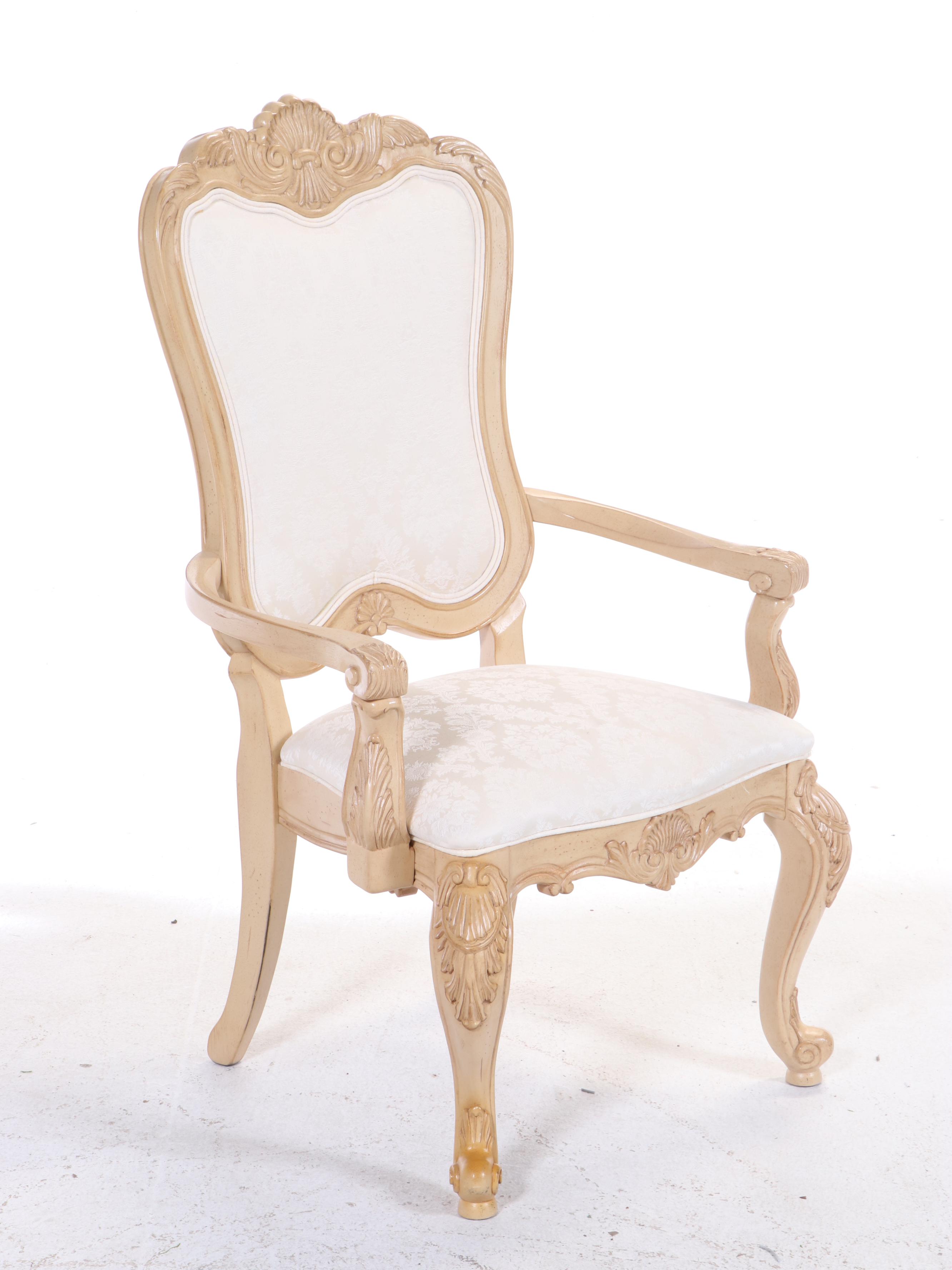 Thomasville Louis XV Style Dining Table and Eight Chairs Everything