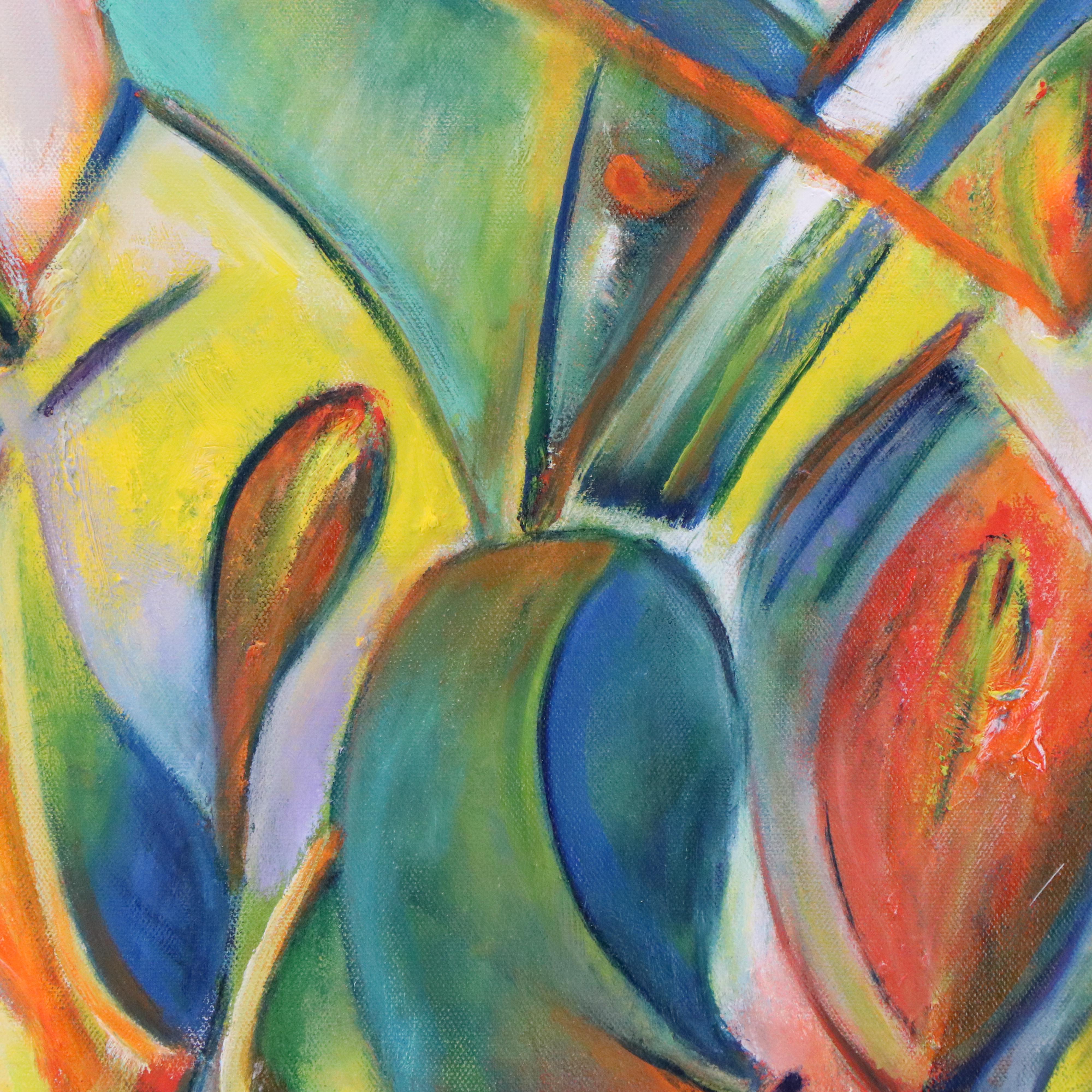 Husidio John Tempest Abstract Oil Painting "Heartfelt," 2024