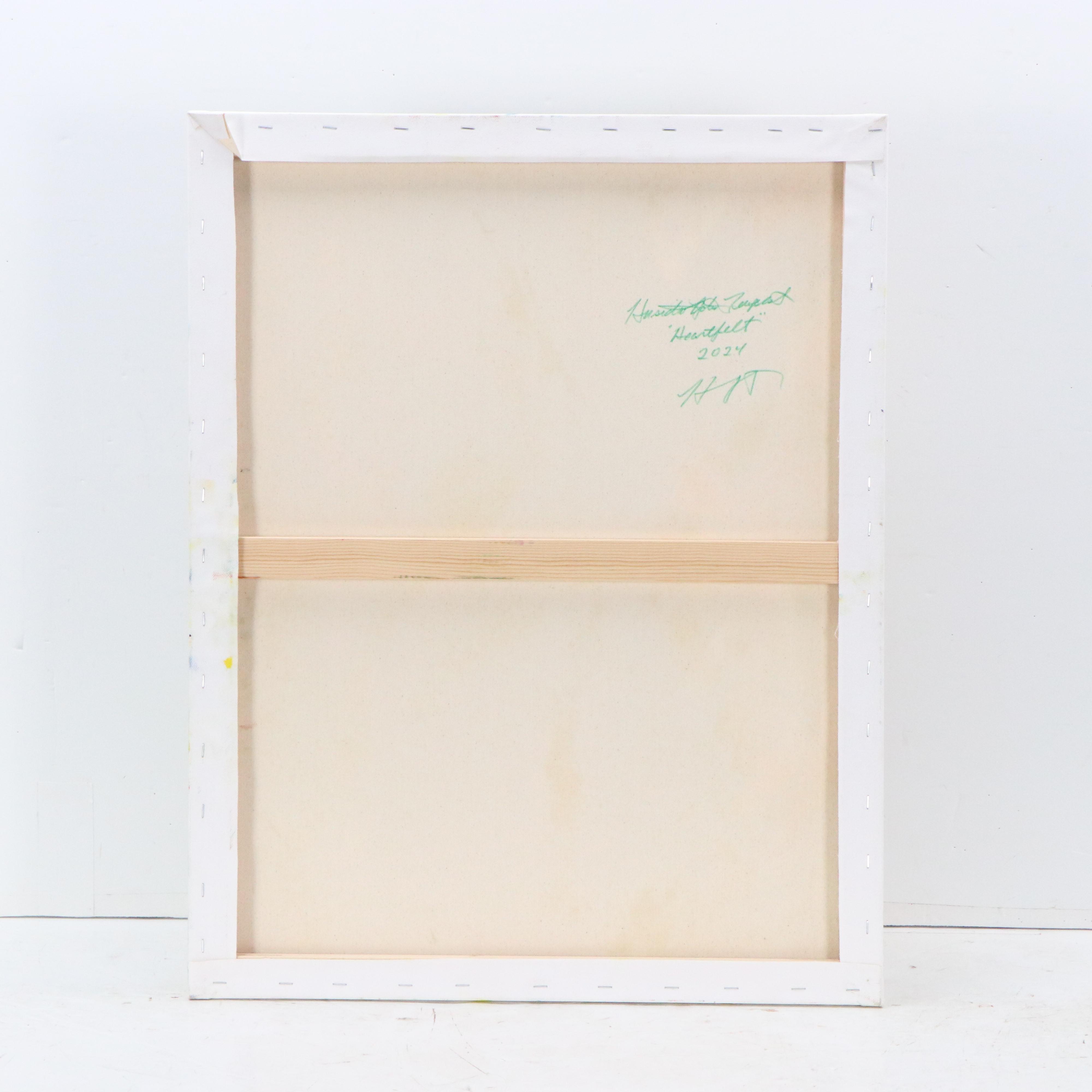 Husidio John Tempest Abstract Oil Painting "Heartfelt," 2024