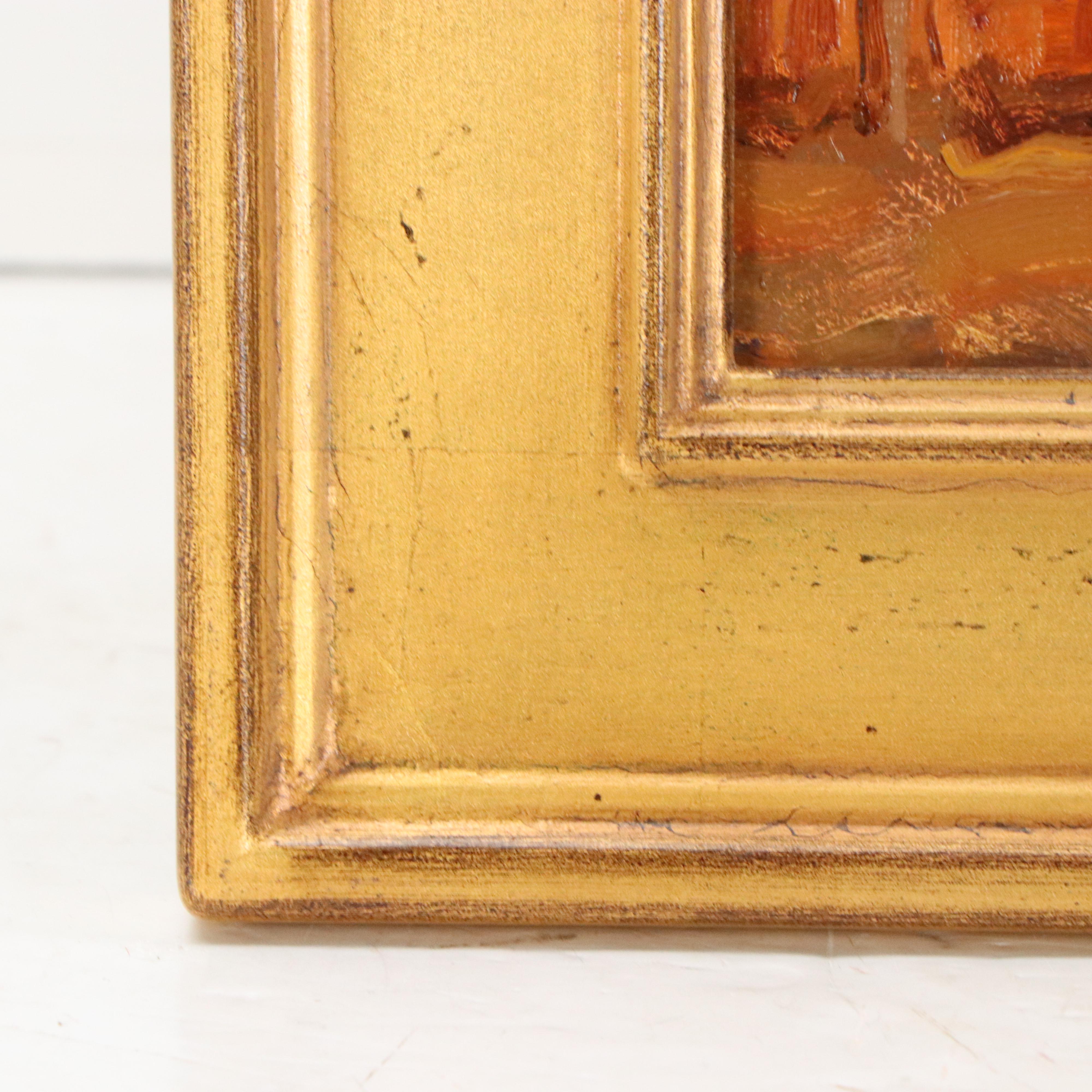 Kim English Oil Painting "Back Doors"