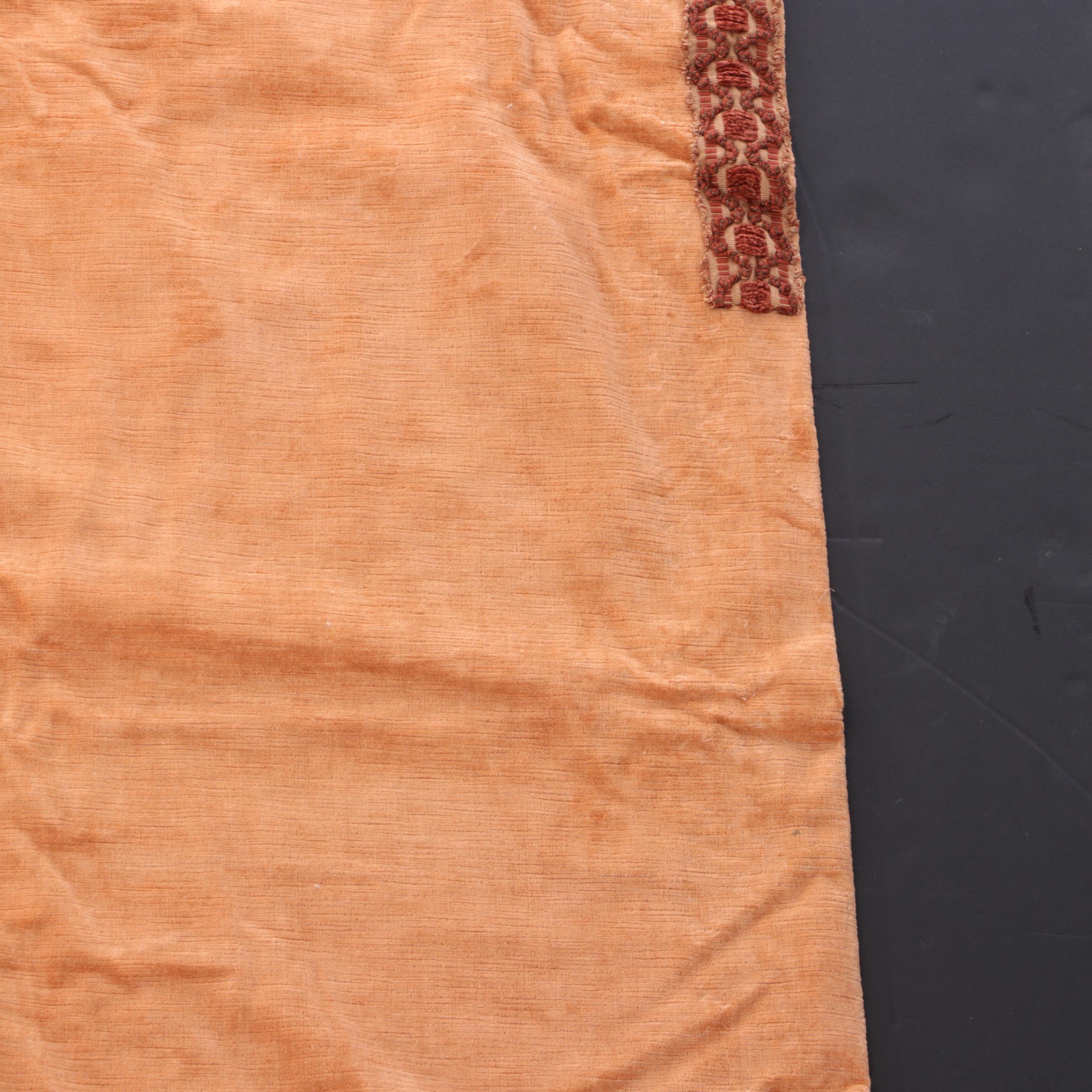 Velveteen Furniture Cover with Soutache Trim