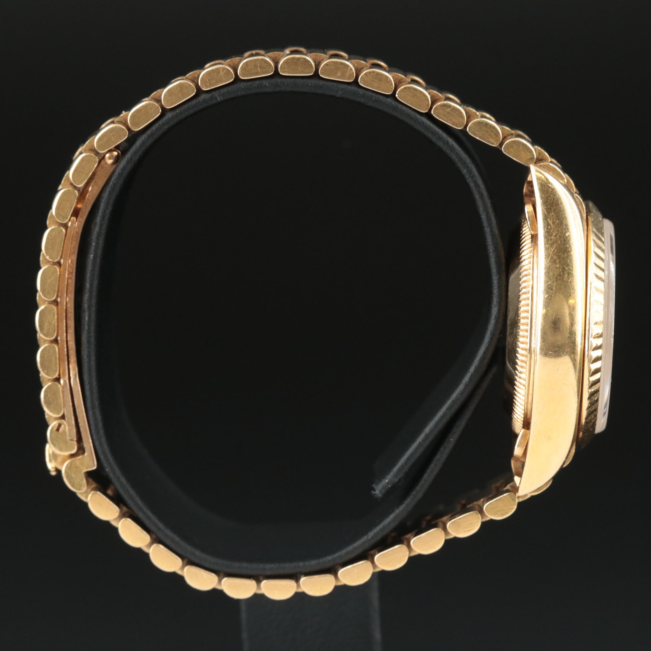 1986 Rolex Lady Datejust President Black Dial Watch