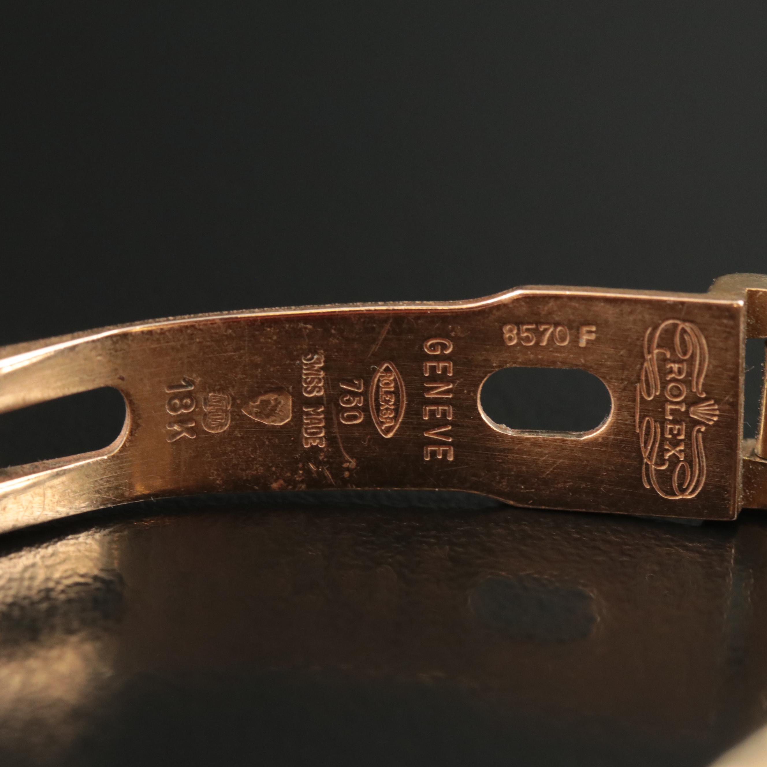 1986 Rolex Lady Datejust President Black Dial Watch