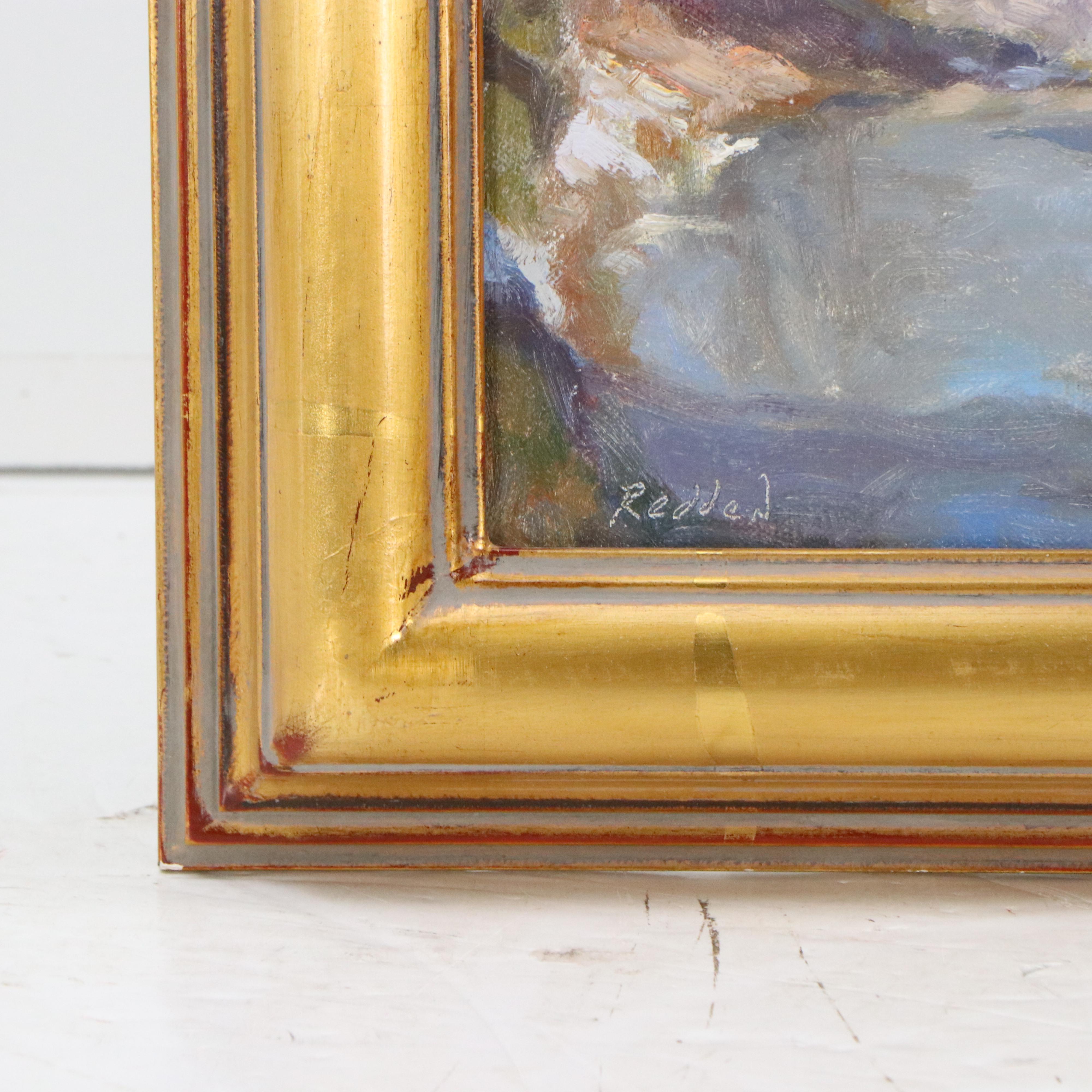 Grant Redden Winter Oil Landscape "Afternoon Walk"